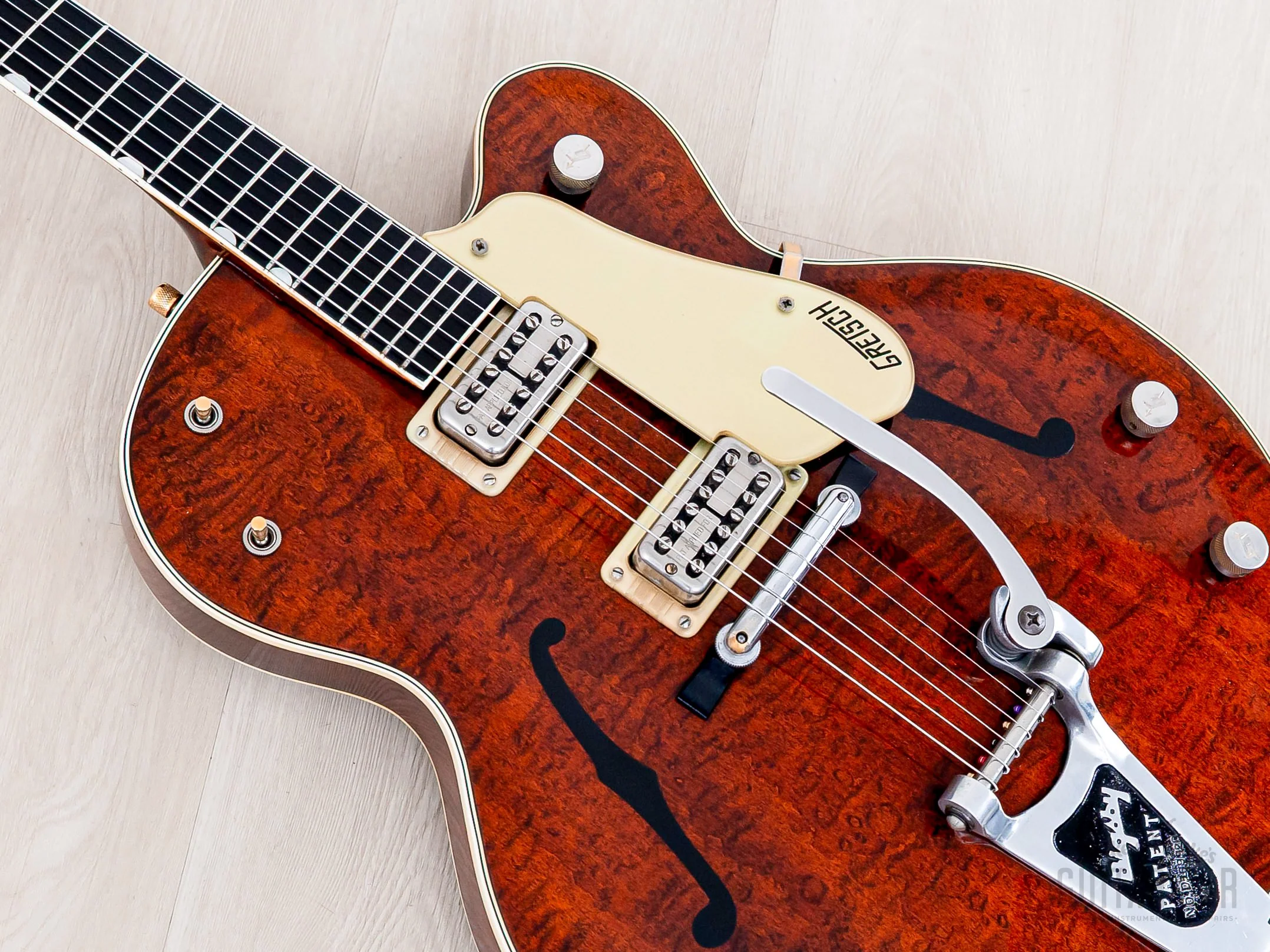 1959 Gretsch Chet Atkins Country Gentleman PX 6122 Walnut, Figured w/ Case & Catalog (one digit from Chet's '59) - Image 7