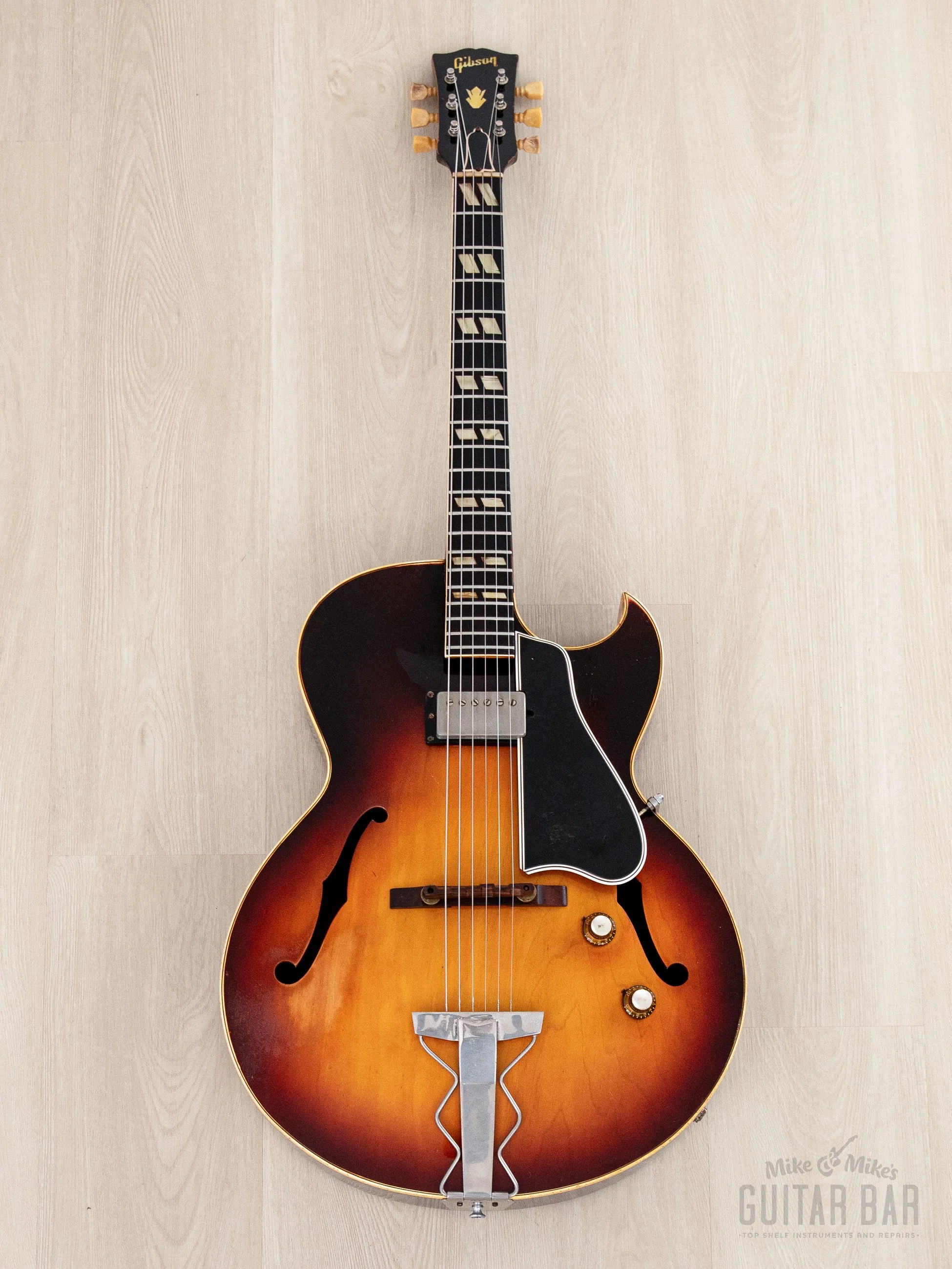 1960 Gibson ES-175 Vintage Hollowbody Guitar Sunburst w/ High Wind PAF, Case - Image 2