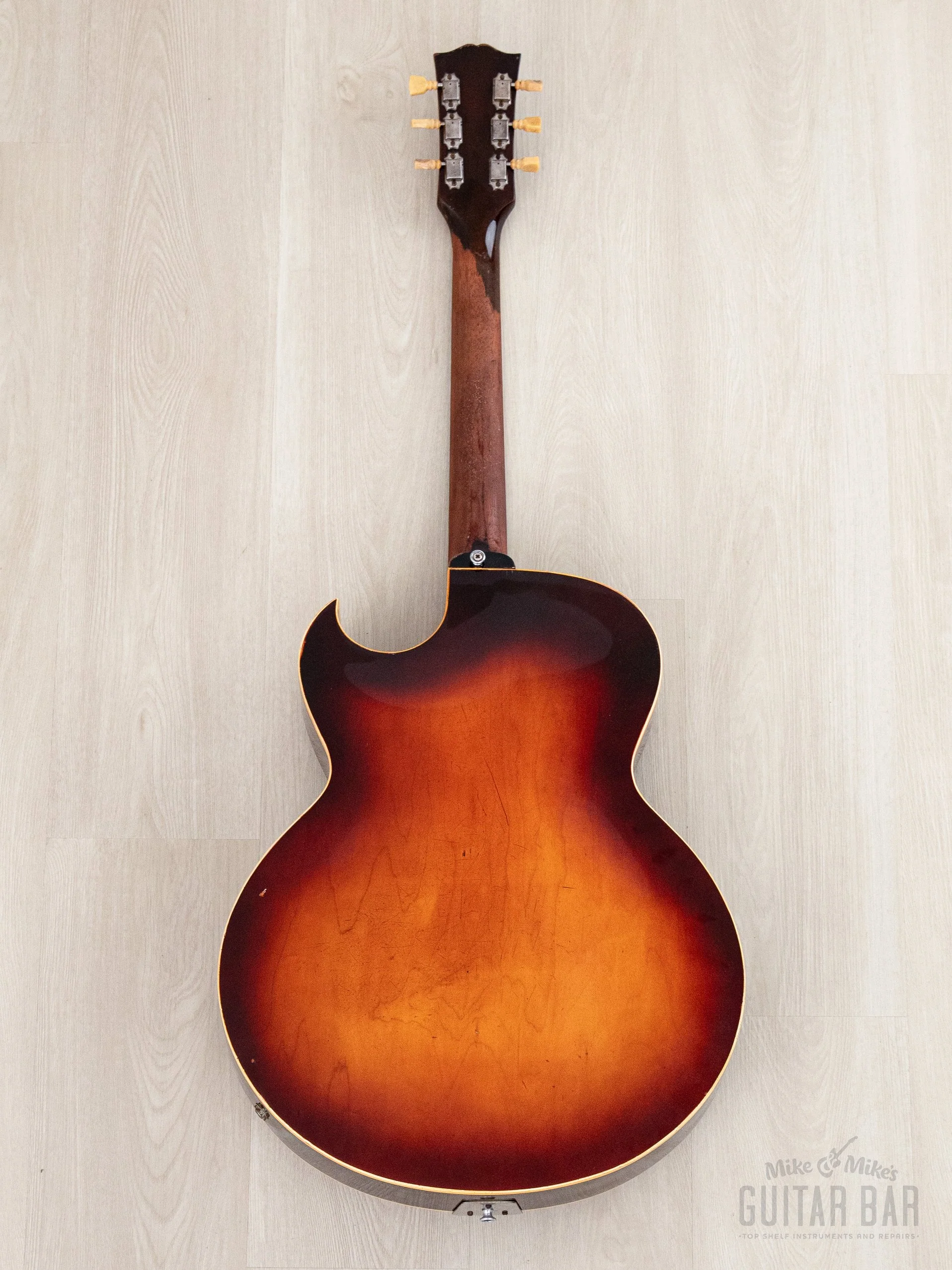 1960 Gibson ES-175 Vintage Hollowbody Guitar Sunburst w/ High Wind PAF, Case - Image 3