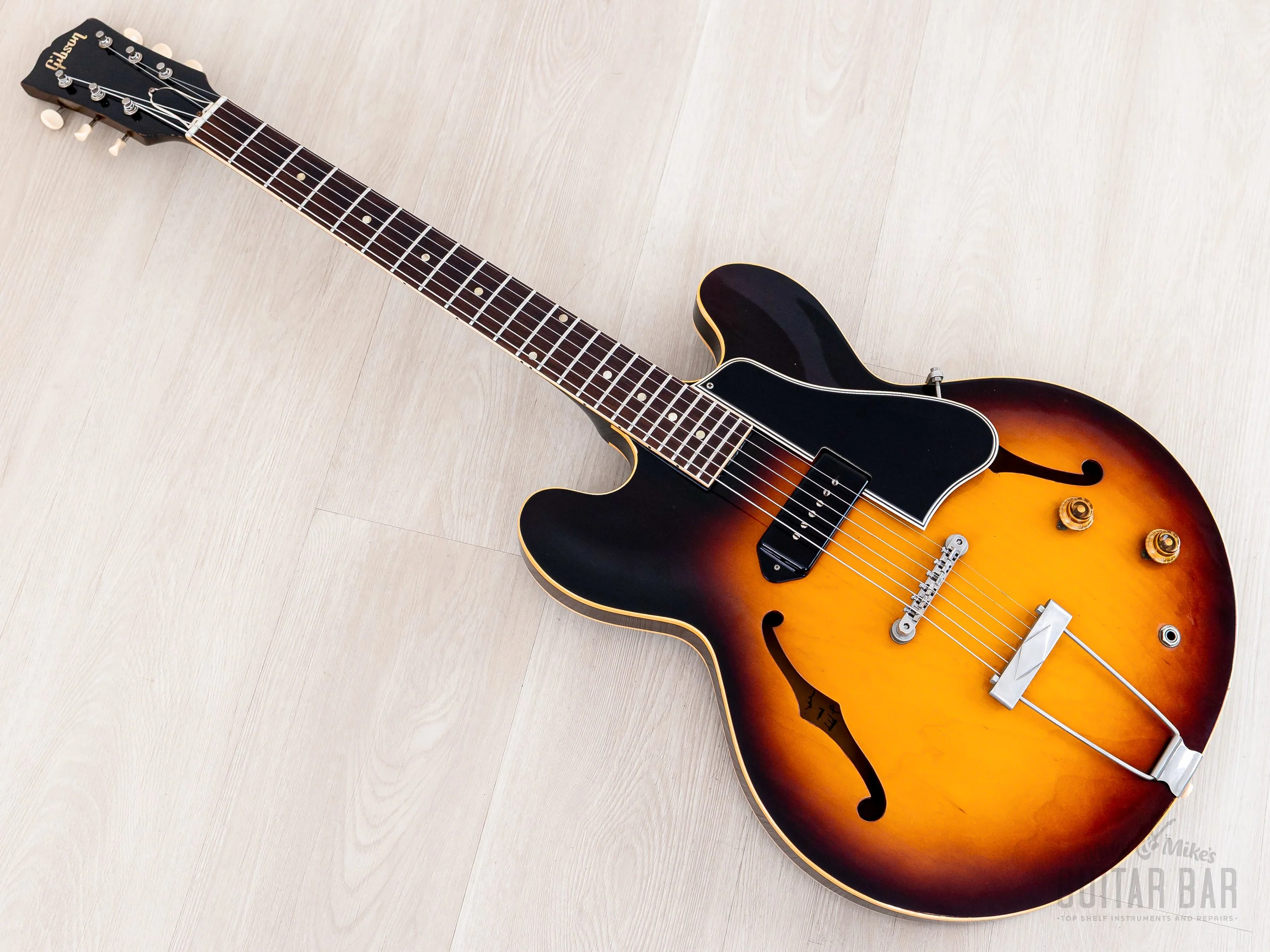 1960 Gibson ES-330 T Vintage Thinline Electric Guitar Sunburst, 100% Original w/ Case - Image 13