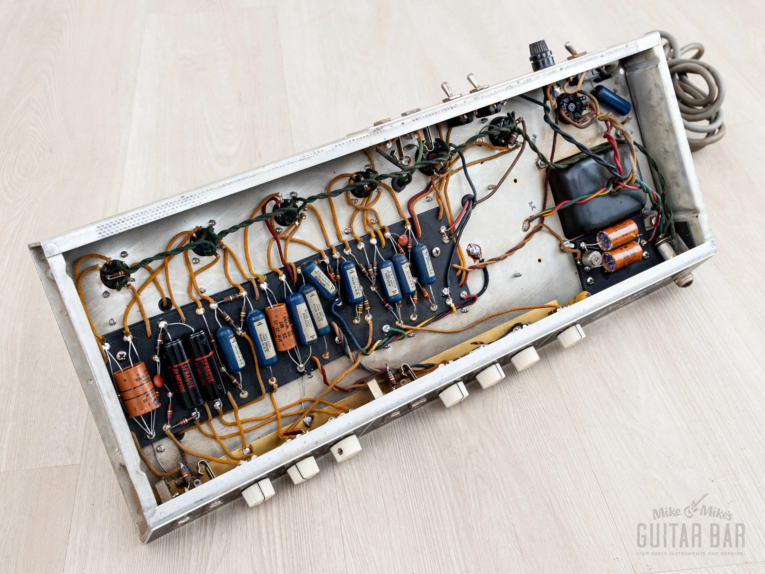 1961 Fender Bassman 6G6 Blonde Brown Panel Vintage Piggyback Tube Amp 1x12 Tone Ring w/ Oxford 12M6, Victoria Covers - Image 11