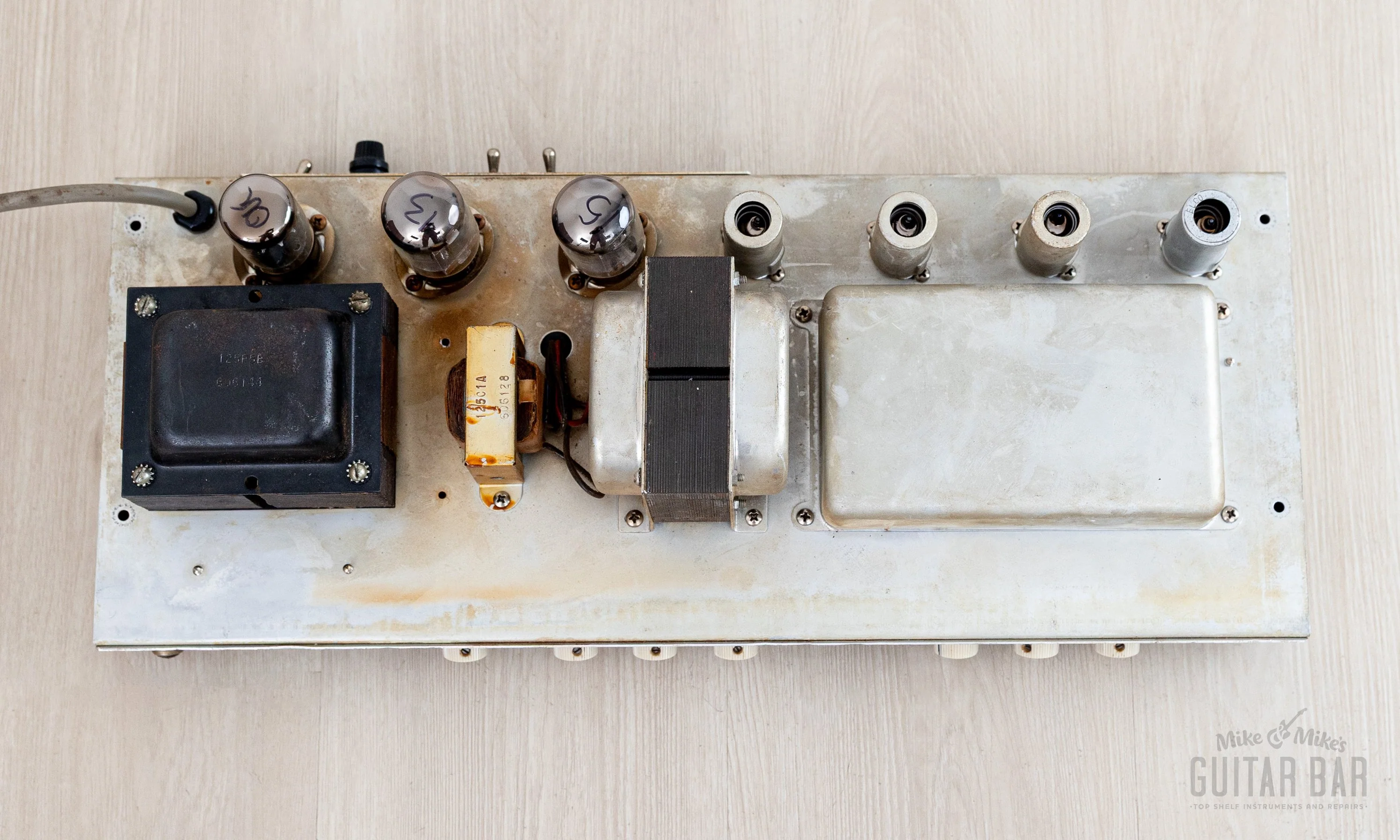 1961 Fender Bassman 6G6 Blonde Brown Panel Vintage Piggyback Tube Amp 1x12 Tone Ring w/ Oxford 12M6, Victoria Covers - Image 13