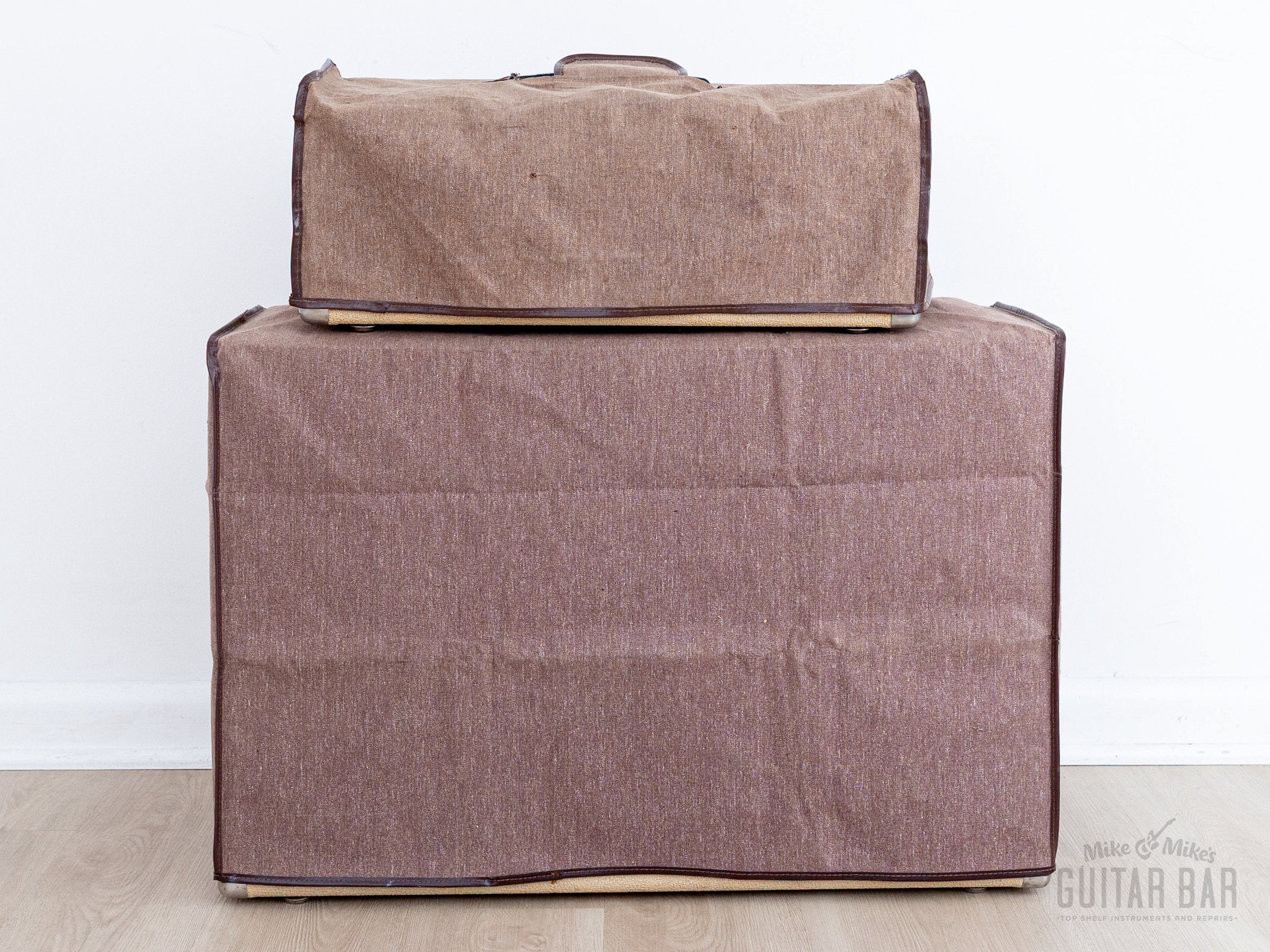1961 Fender Bassman 6G6 Blonde Brown Panel Vintage Piggyback Tube Amp 1x12 Tone Ring w/ Oxford 12M6, Victoria Covers - Image 19