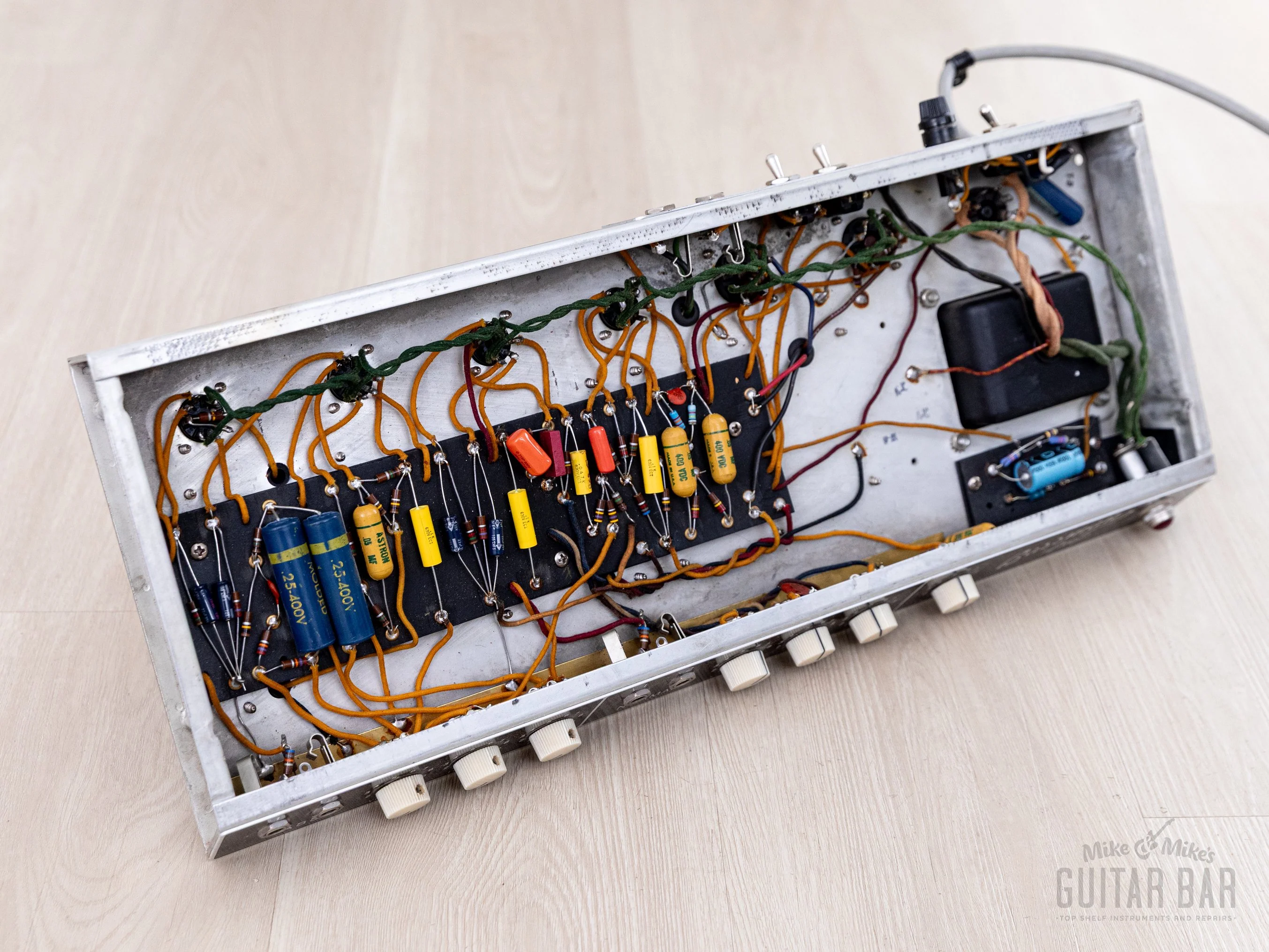 1961 Fender Bassman 6G6 Blonde Brown Panel Vintage Piggyback Tube Amp 2x12 w/ Oxford 12M6 & Victoria Covers - Image 14