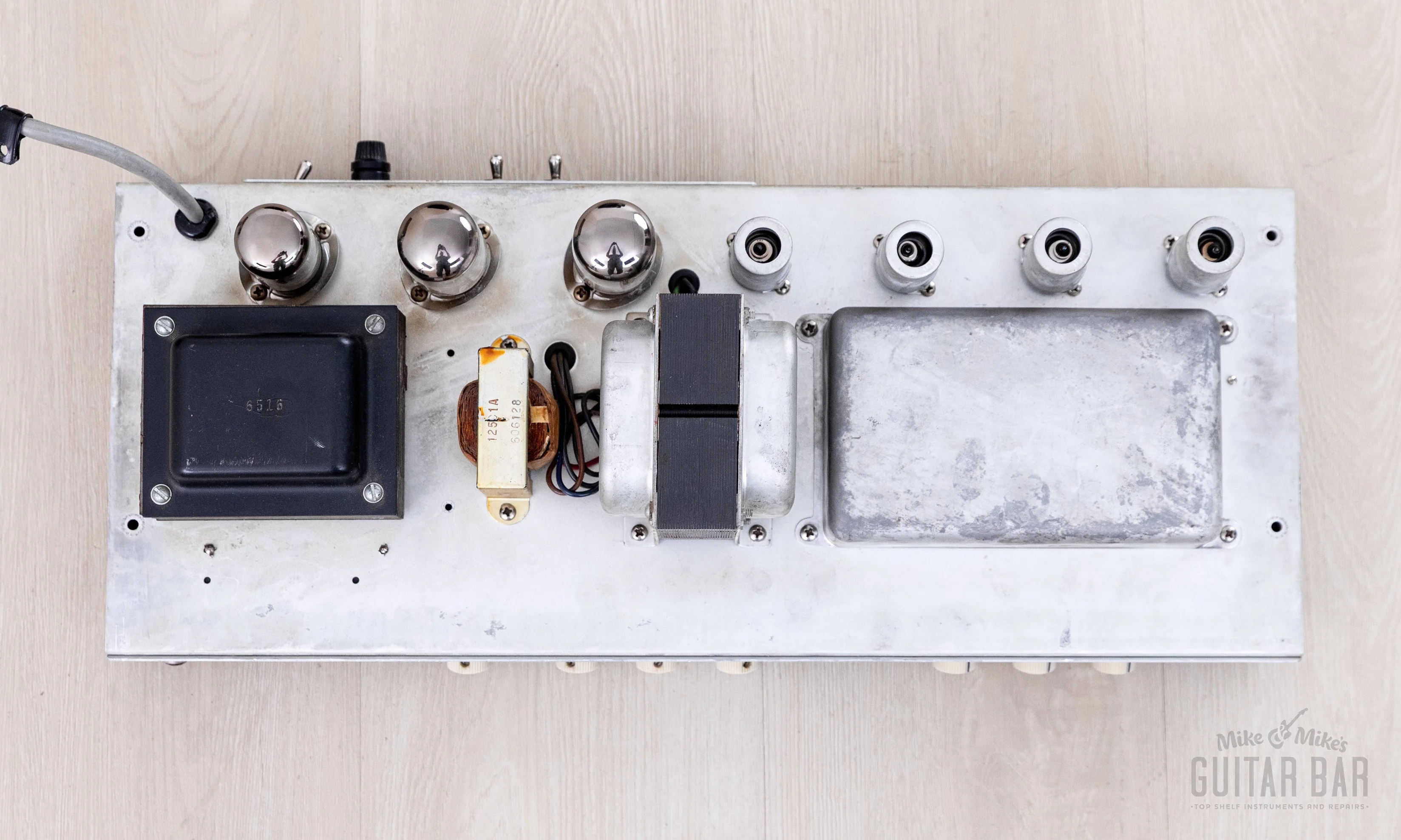 1961 Fender Bassman 6G6 Blonde Brown Panel Vintage Piggyback Tube Amp 2x12 w/ Oxford 12M6 & Victoria Covers - Image 16
