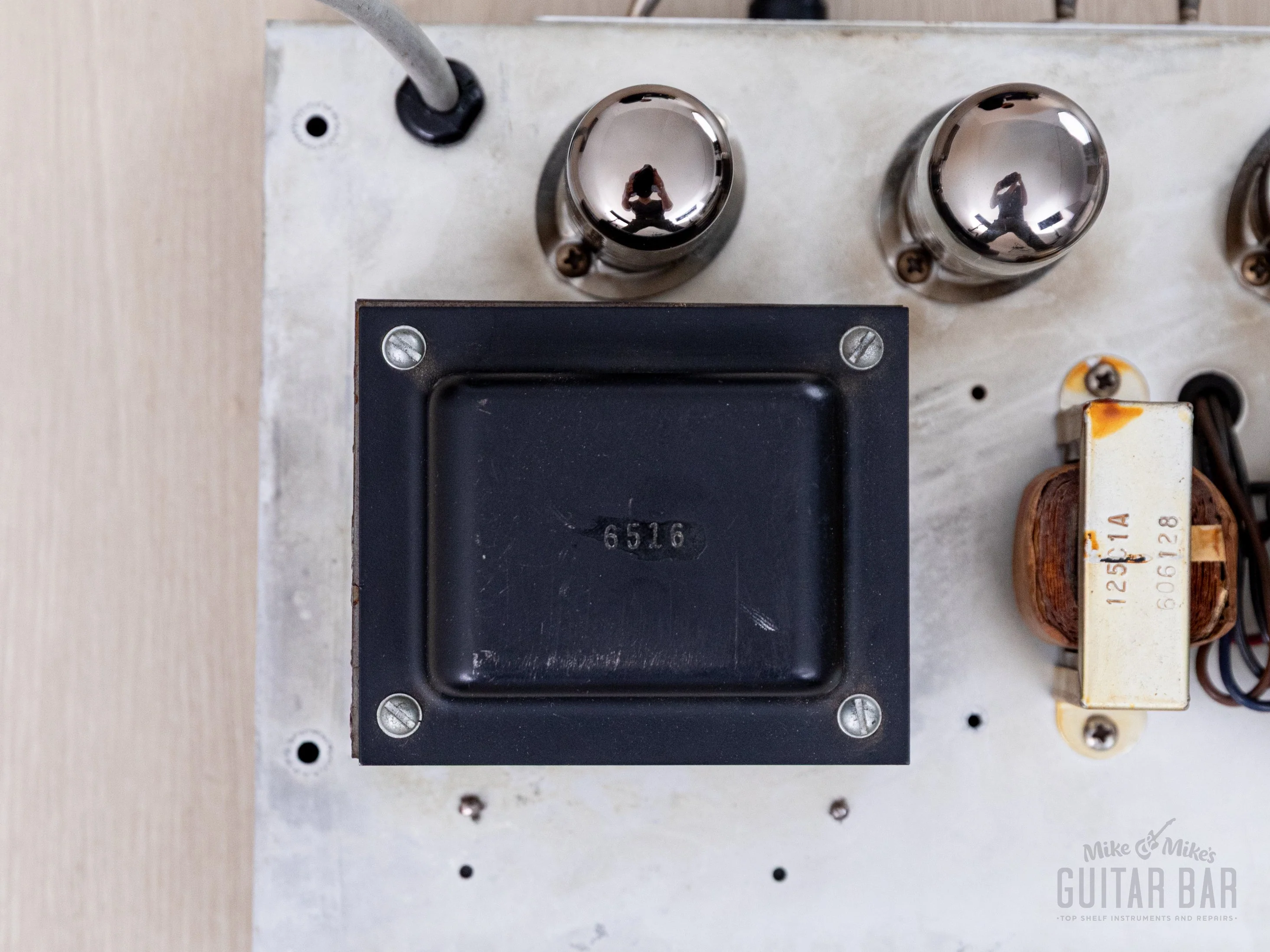 1961 Fender Bassman 6G6 Blonde Brown Panel Vintage Piggyback Tube Amp 2x12 w/ Oxford 12M6 & Victoria Covers - Image 17