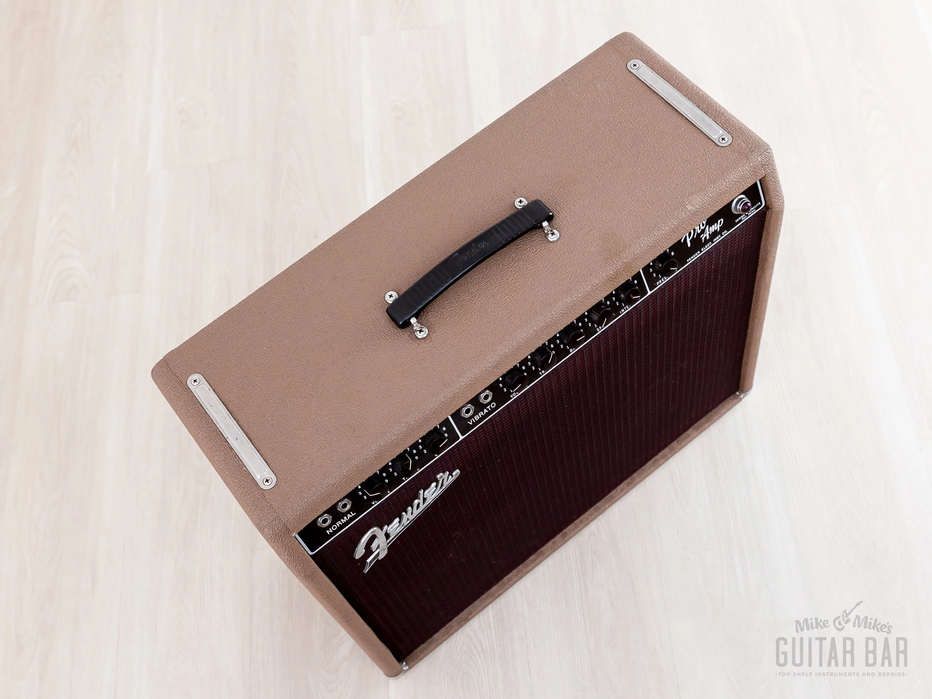 1961 Fender Pro Brown Panel Pre-CBS Vintage Tube Amp 1x15 Collector-Grade w/ Jensen P15N - Image 3