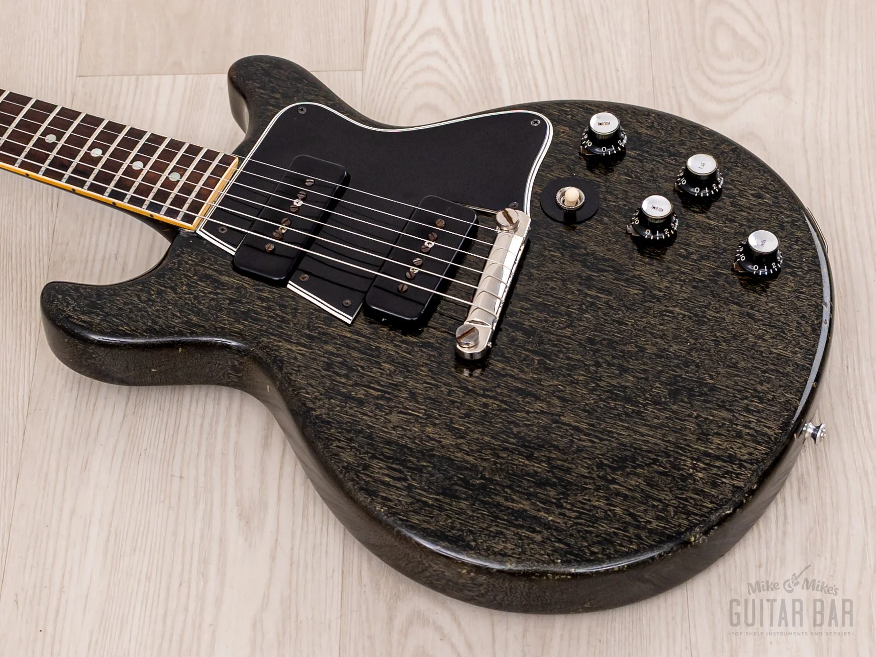1961 Gibson Les Paul Special Double Cut Vintage Guitar Silver Fox (Dog Hair) w/ Case, Riggio - Image 10
