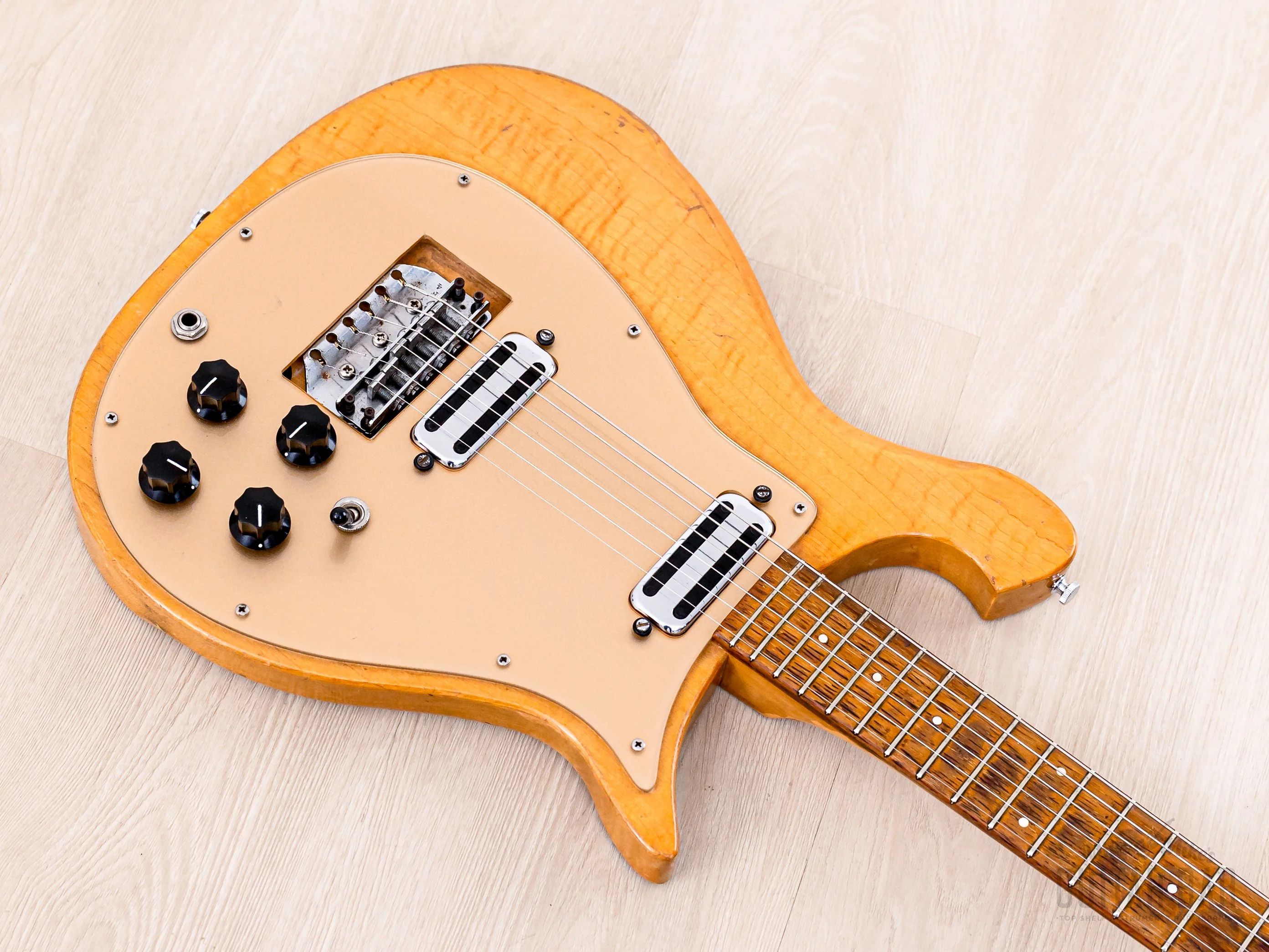 1961 Rickenbacker 450 Combo Vintage Electric Guitar Mapleglo w/ Toaster Top Pickups, Case - Image 9