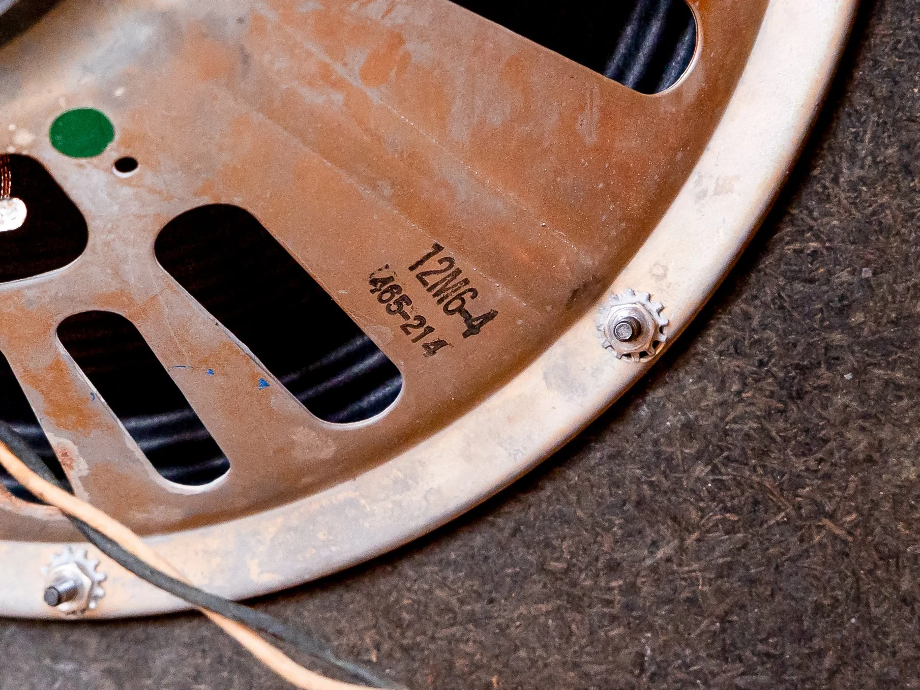 1962 Fender Bassman 6G6-A Tuxedo Brown Panel Blonde Vintage Piggyback Tube Amp w/ Oxford 12M6 - Image 10