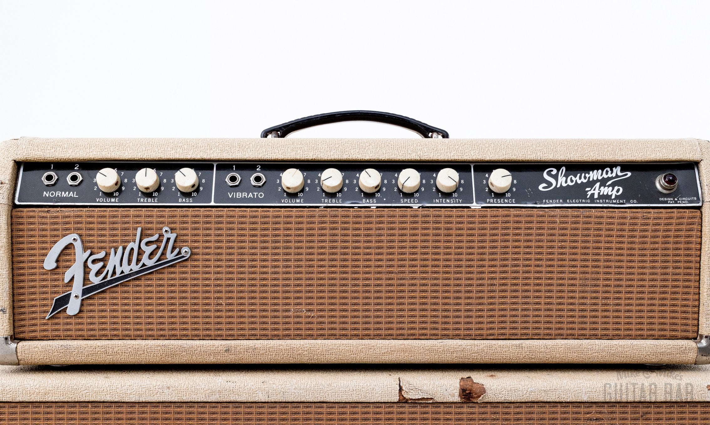 1962 Fender Dual Showman Blonde Brown Panel Vintage Piggyback Tube Amp 2x15 w/ Altec 421A - Image 3
