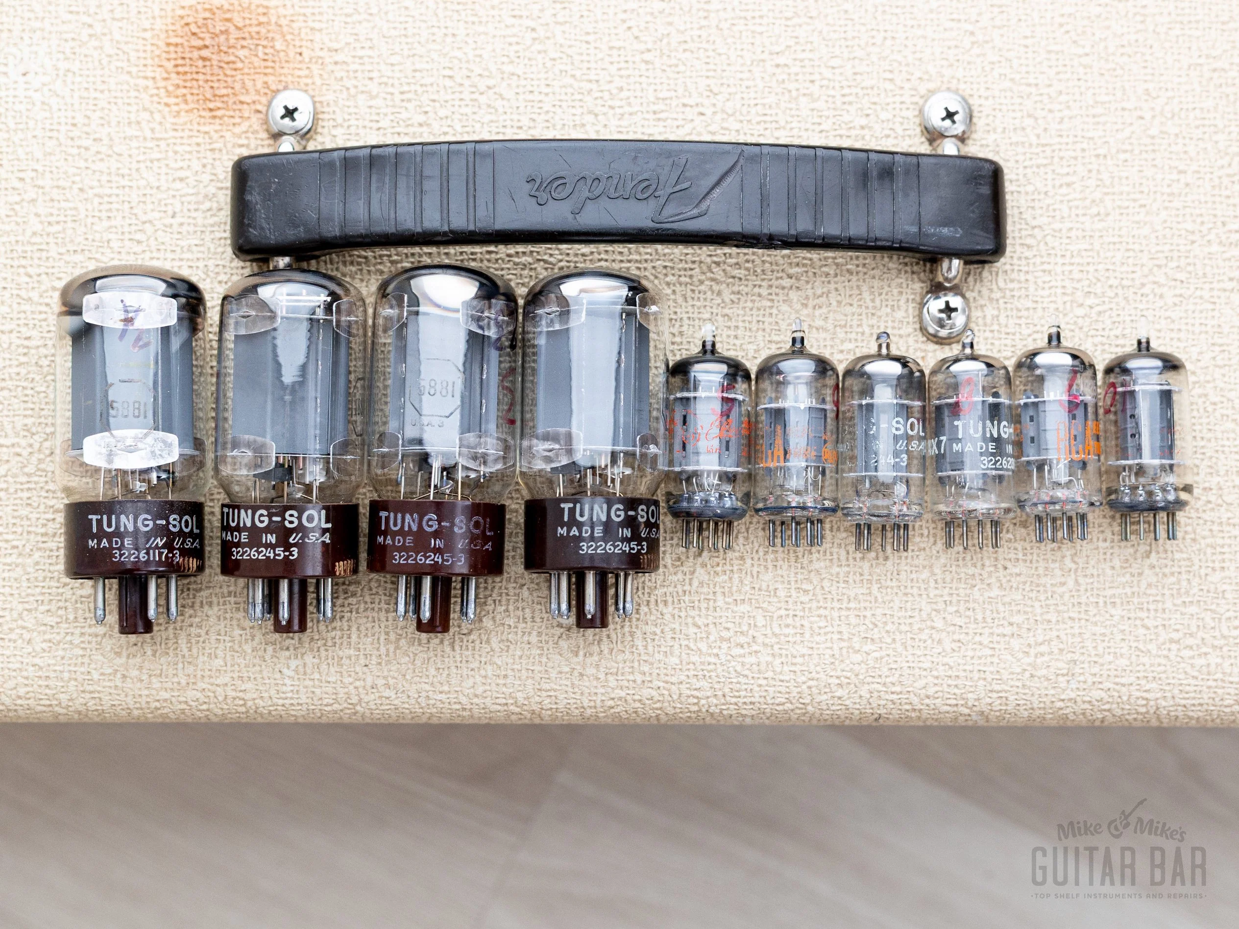1962 Fender Dual Showman Blonde Brown Panel Vintage Piggyback Tube Amp 2x15 w/ JBL D130F, Victoria Cover - Image 24