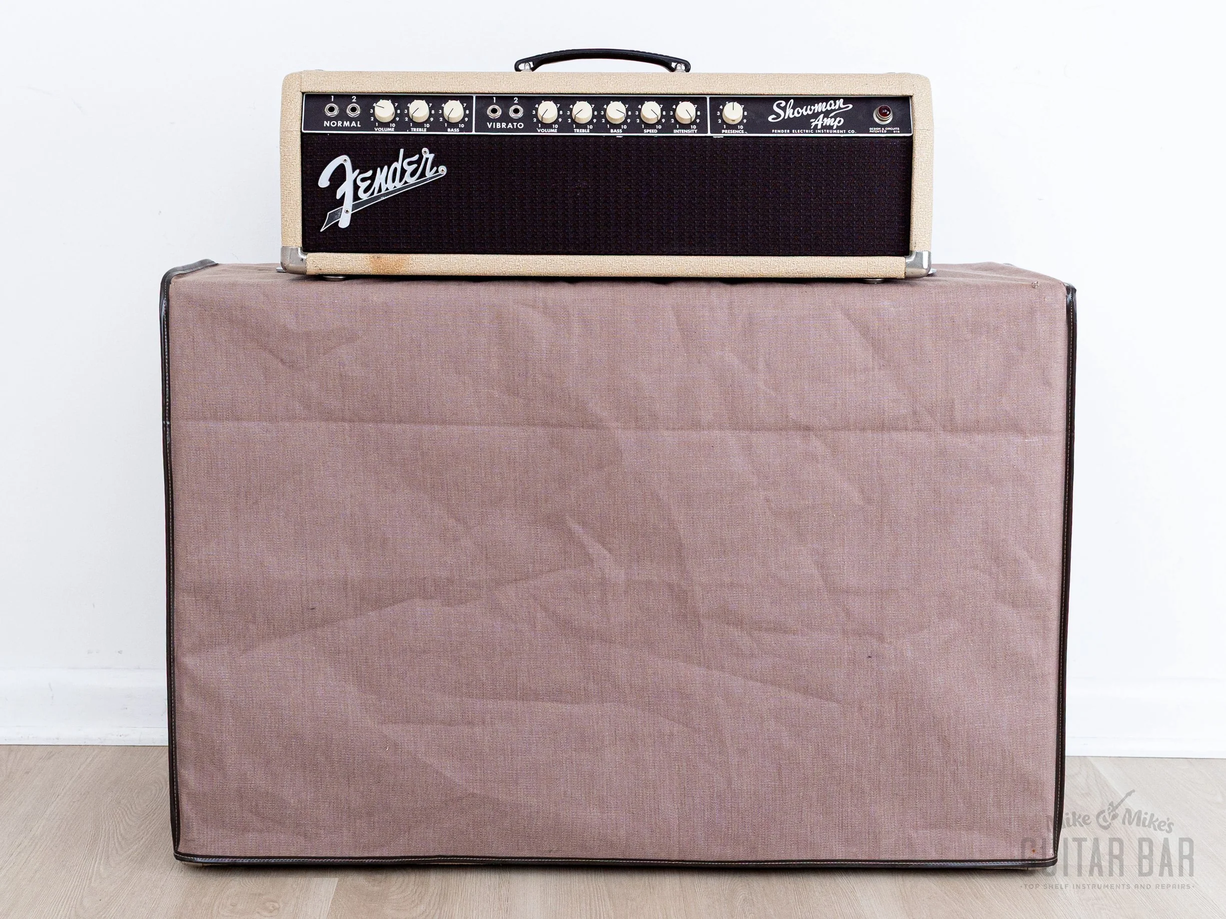 1962 Fender Dual Showman Blonde Brown Panel Vintage Piggyback Tube Amp 2x15 w/ JBL D130F, Victoria Cover - Image 25