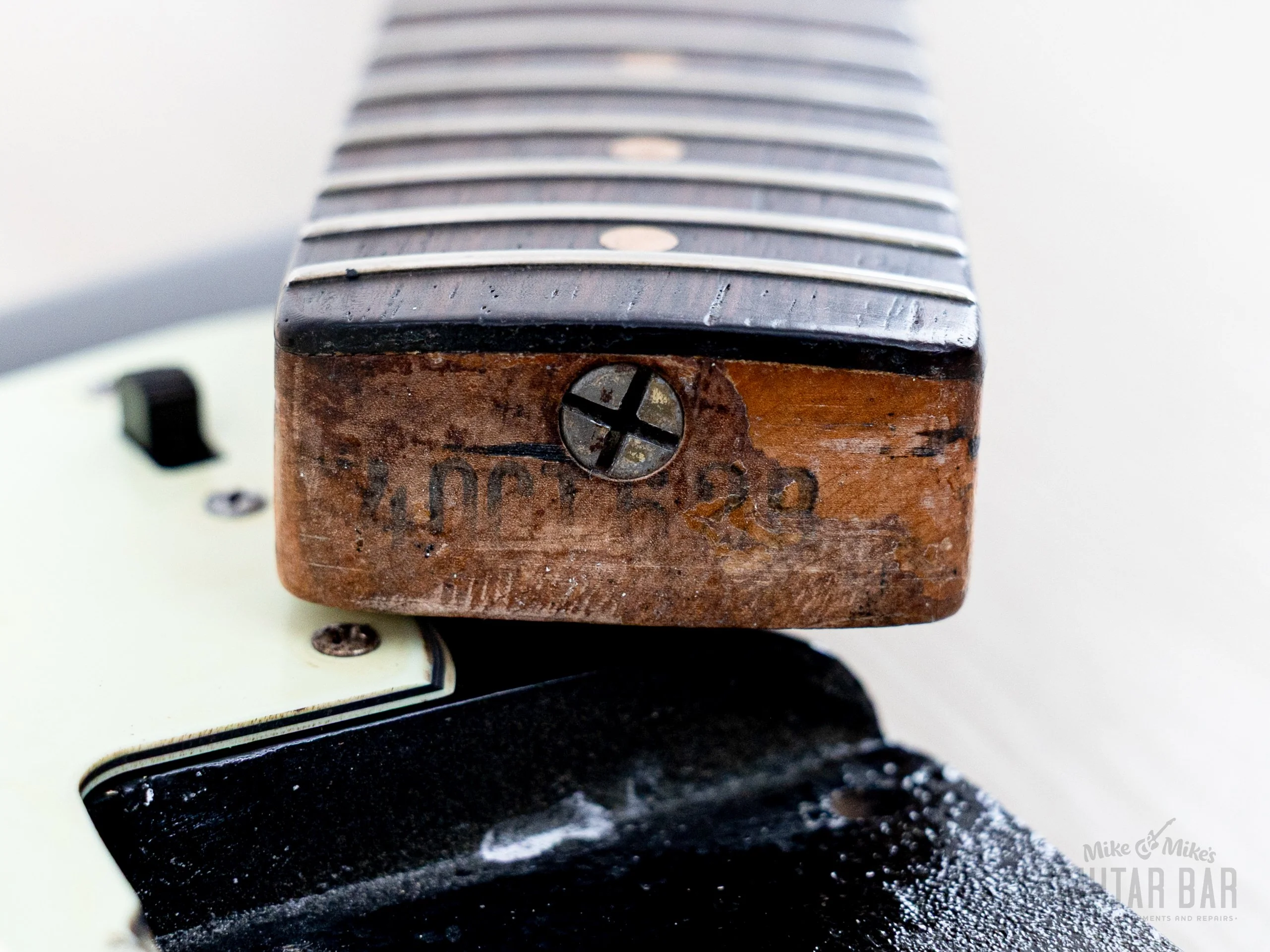 1962 Fender Jazzmaster Pre-CBS Vintage Offset Guitar Black + Headstock w/ Case - Image 16
