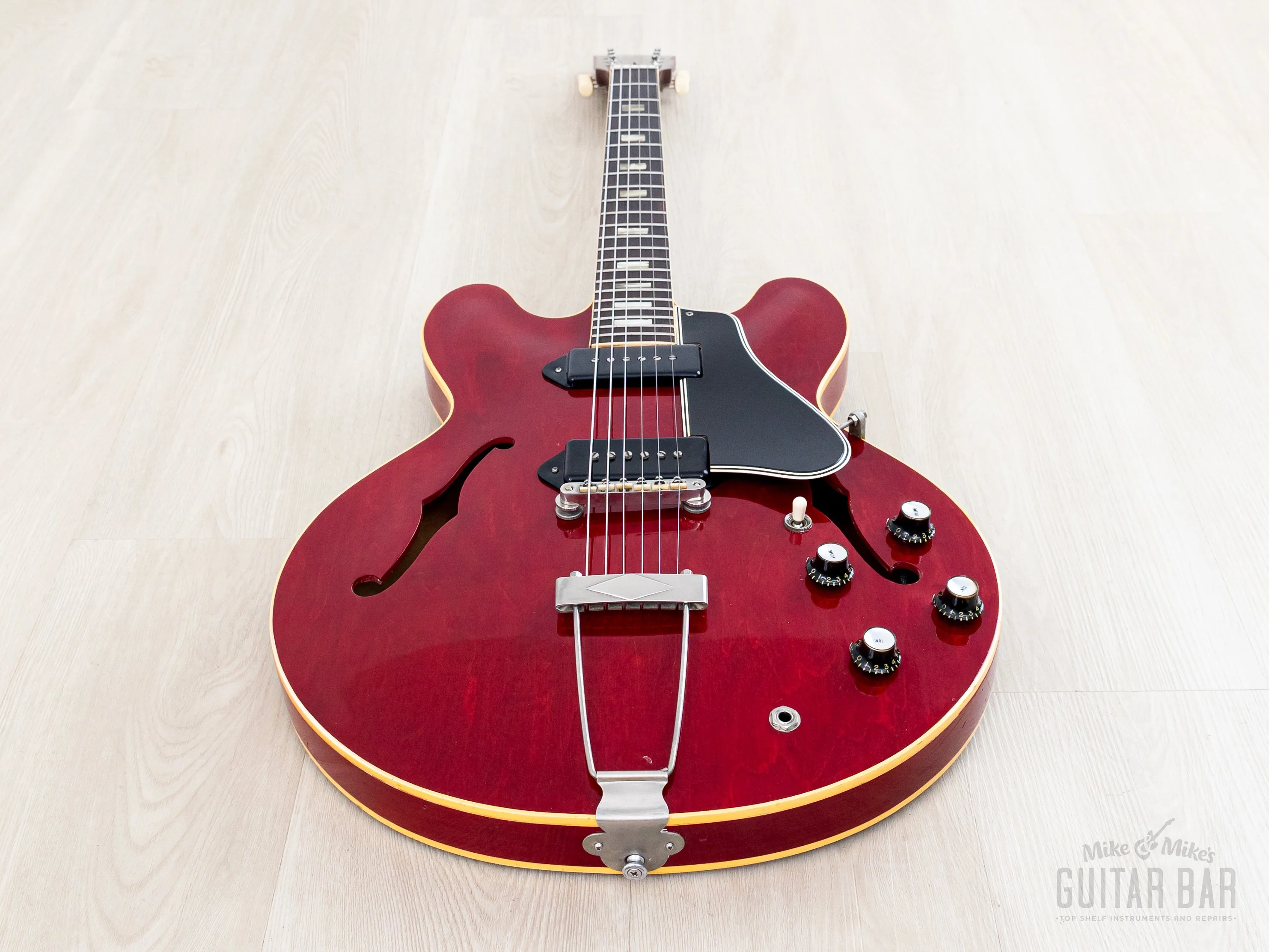 1962 Gibson ES-330 TDC Vintage Hollowbody Electric Guitar Cherry Collector-Grade w/ Case - Image 11