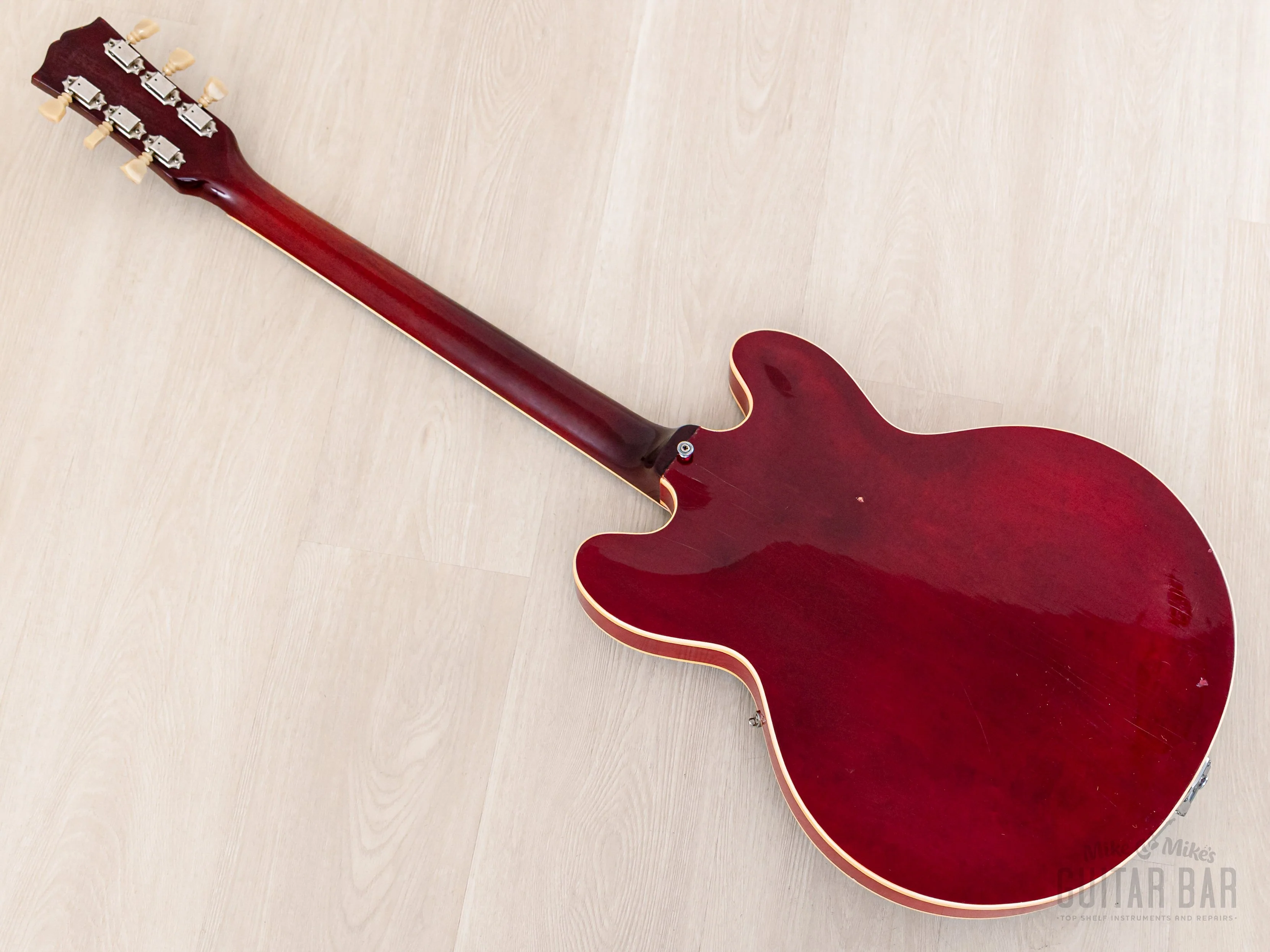 1962 Gibson ES-335 TDC Vintage Semi-Hollow Guitar Cherry w/ Bigsby, Pat # Pickups, Lifton Case - Image 14
