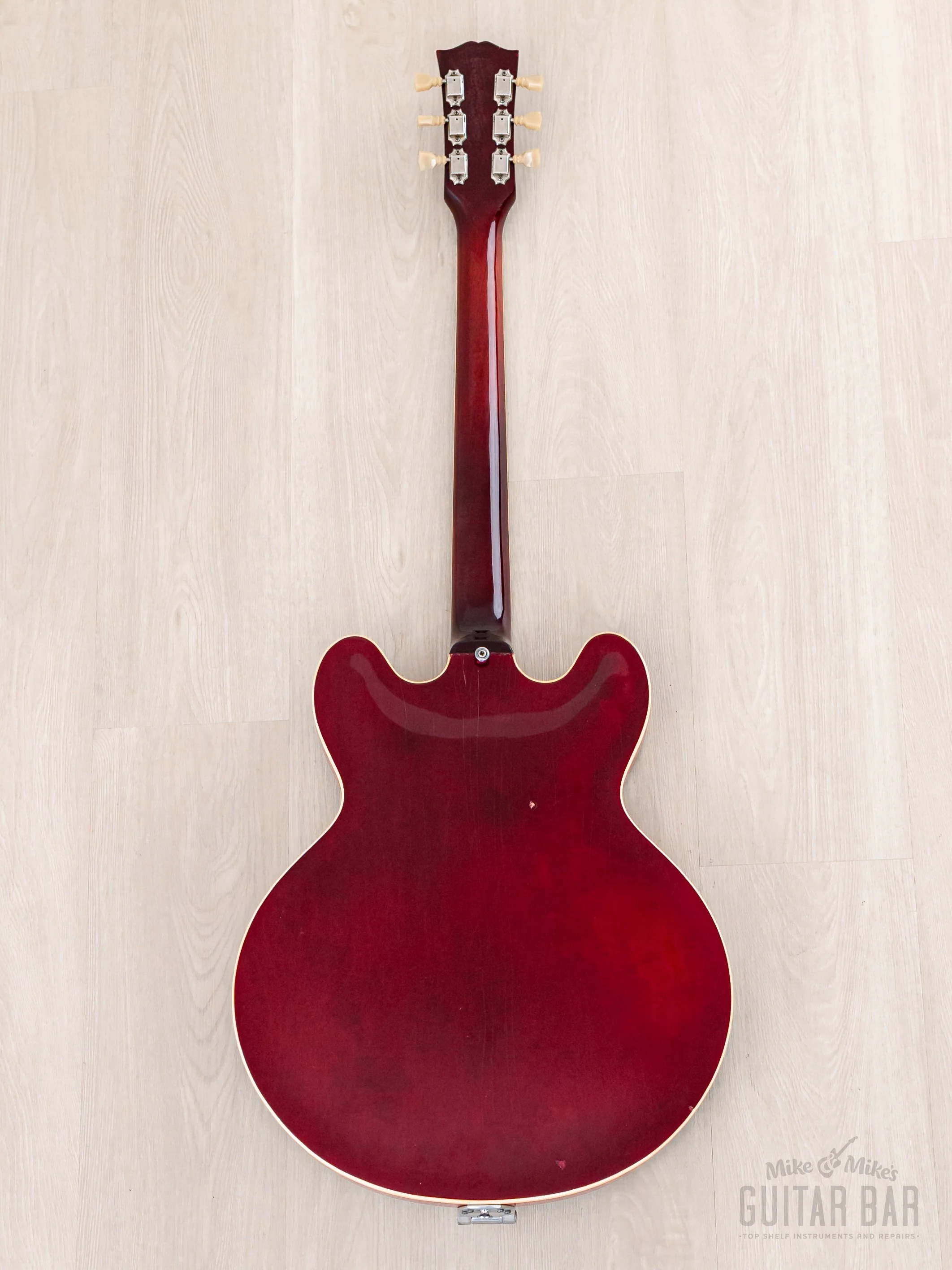 1962 Gibson ES-335 TDC Vintage Semi-Hollow Guitar Cherry w/ Bigsby, Pat # Pickups, Lifton Case - Image 3