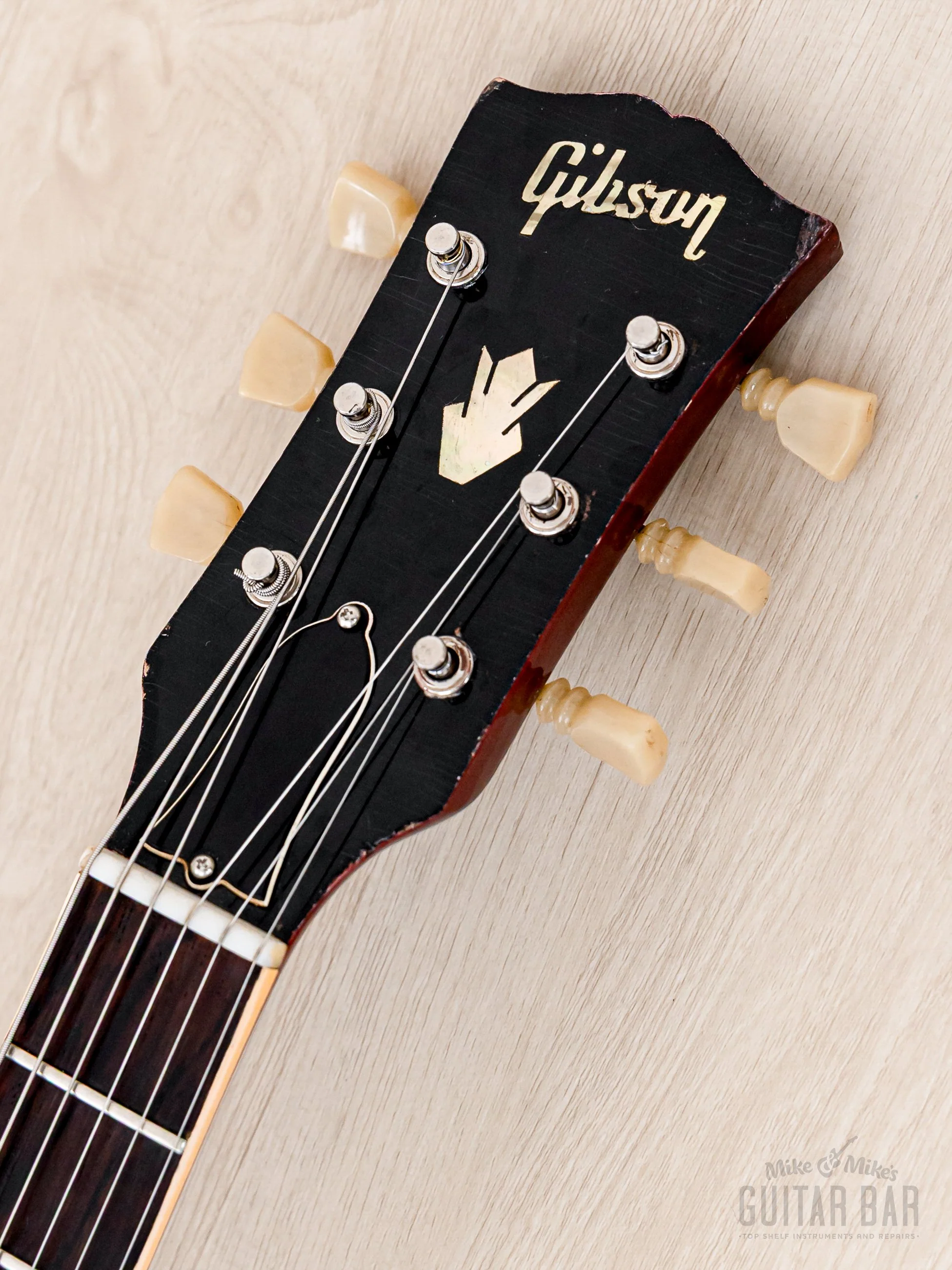 1962 Gibson ES-335 TDC Vintage Semi-Hollow Guitar Cherry w/ Bigsby, Pat # Pickups, Lifton Case - Image 4