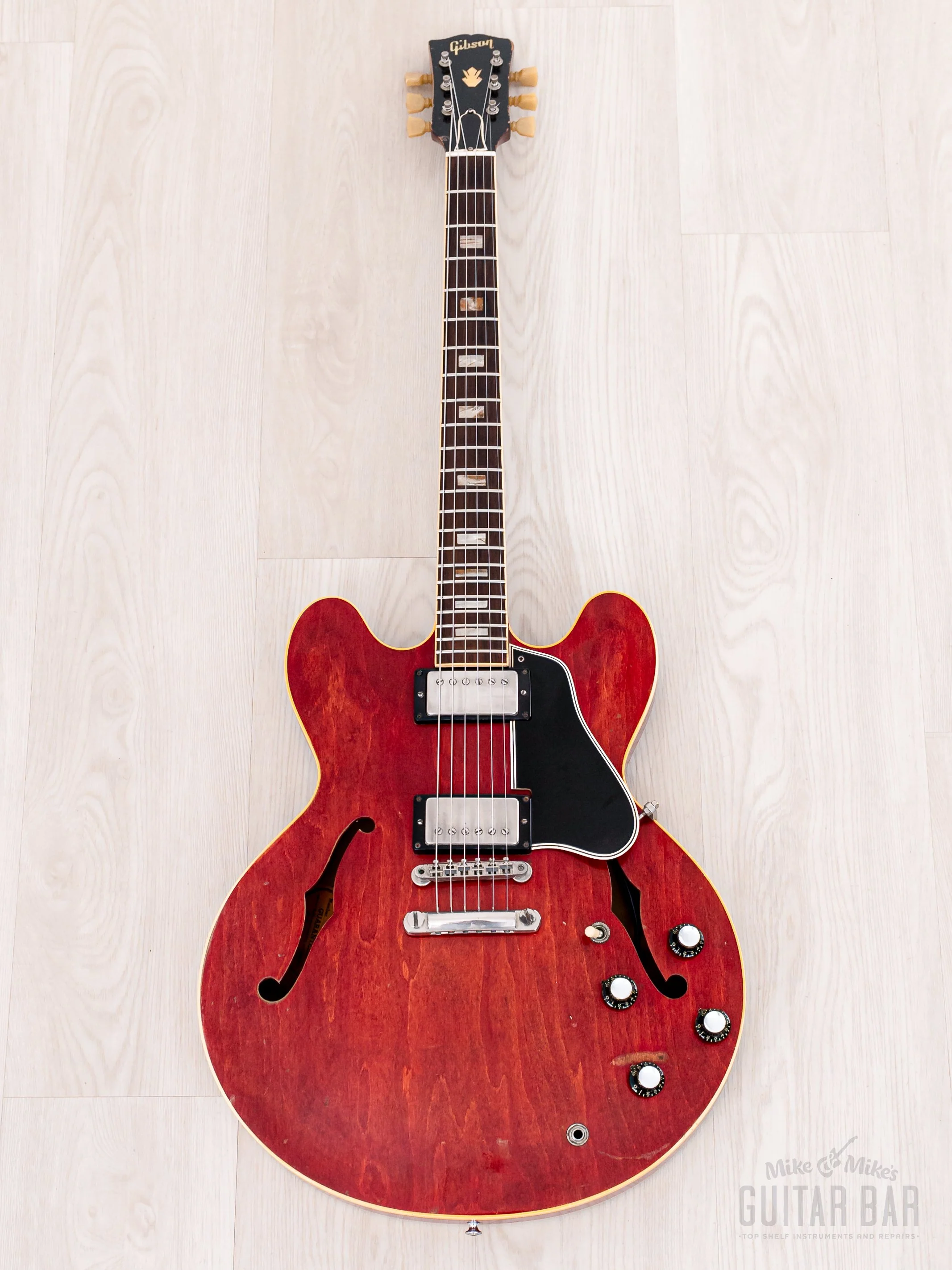 1962 Gibson ES-335 TDC Vintage Semi-Hollowbody Electric Guitar Cherry w/ Case - Image 2