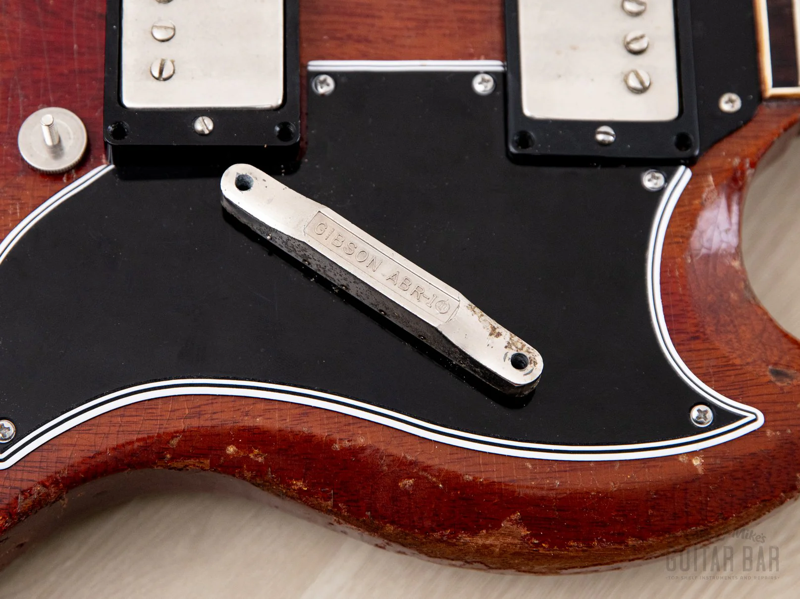1962 Gibson Les Paul SG Standard Employee Guitar Cherry w/ Pat # Pickups, Sideways Vibrola, Case - Image 20