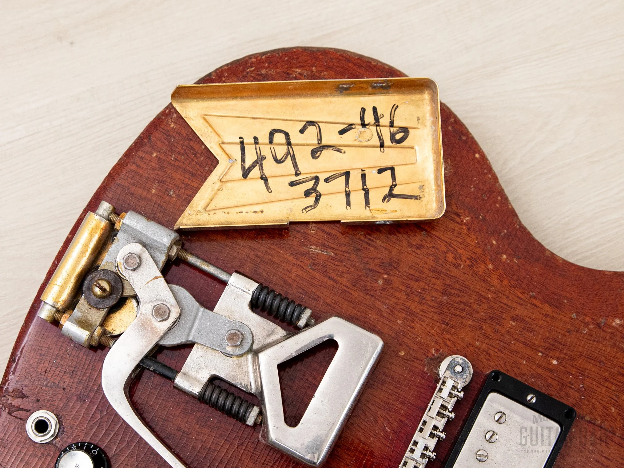 1962 Gibson Les Paul SG Standard Employee Guitar Cherry w/ Pat # Pickups, Sideways Vibrola, Case - Image 21