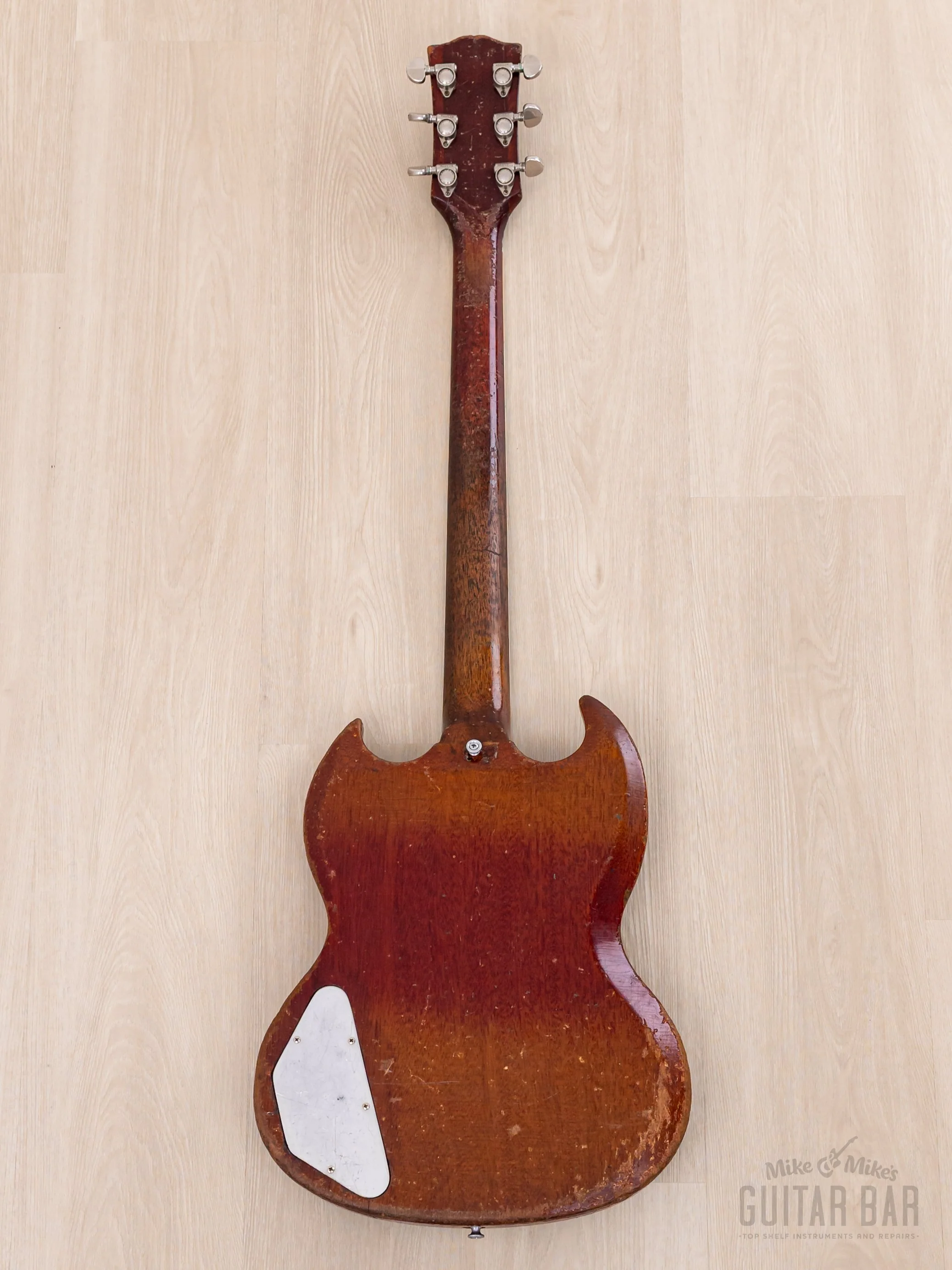 1962 Gibson Les Paul SG Standard Employee Guitar Cherry w/ Pat # Pickups, Sideways Vibrola, Case - Image 3