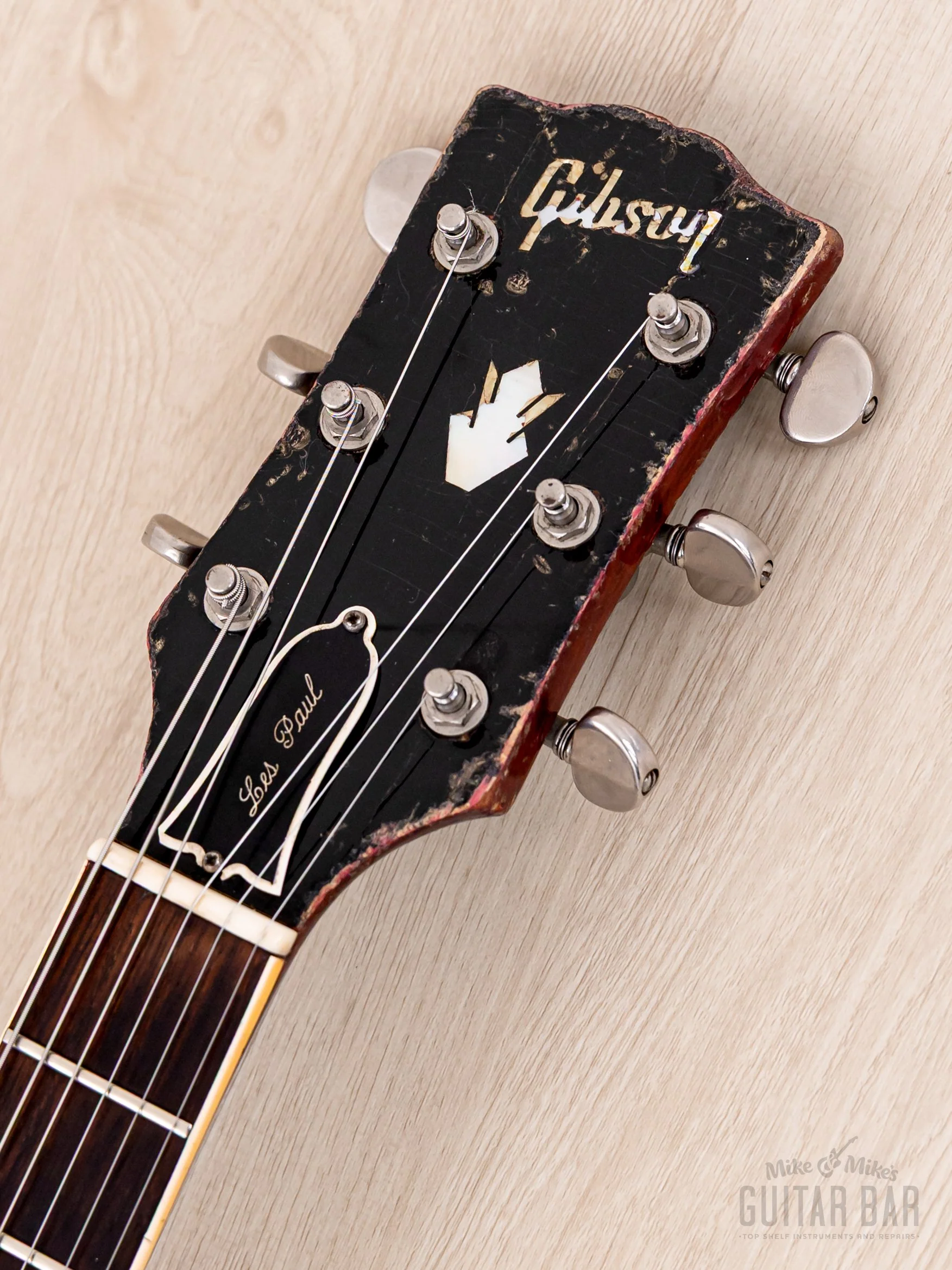 1962 Gibson Les Paul SG Standard Employee Guitar Cherry w/ Pat # Pickups, Sideways Vibrola, Case - Image 4