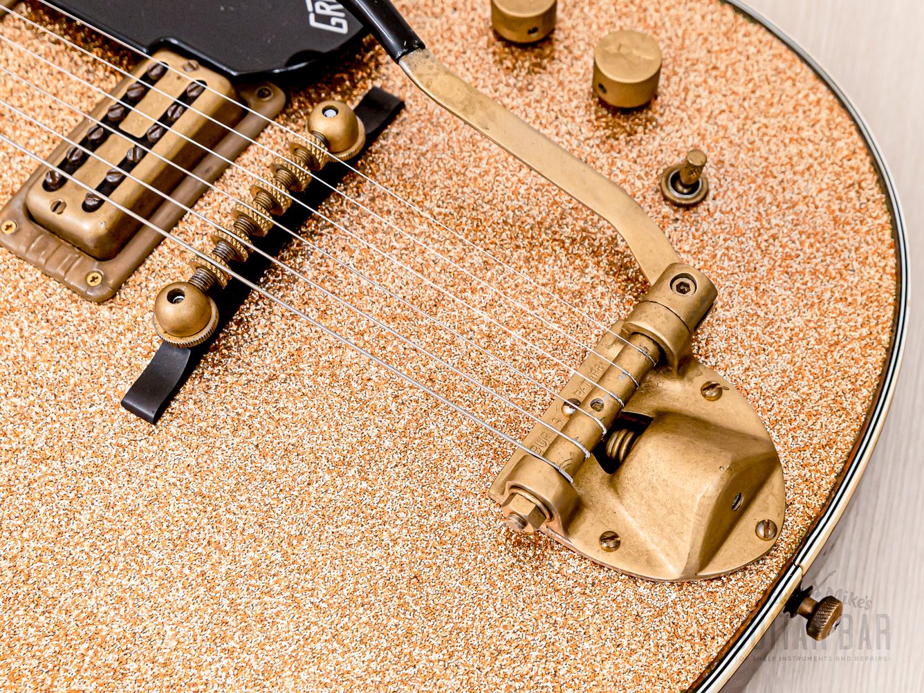 1962 Gretsch Champagne Sparkle Jet Double Cutaway 6129T w/ Burns Vibrato, Case - Image 8