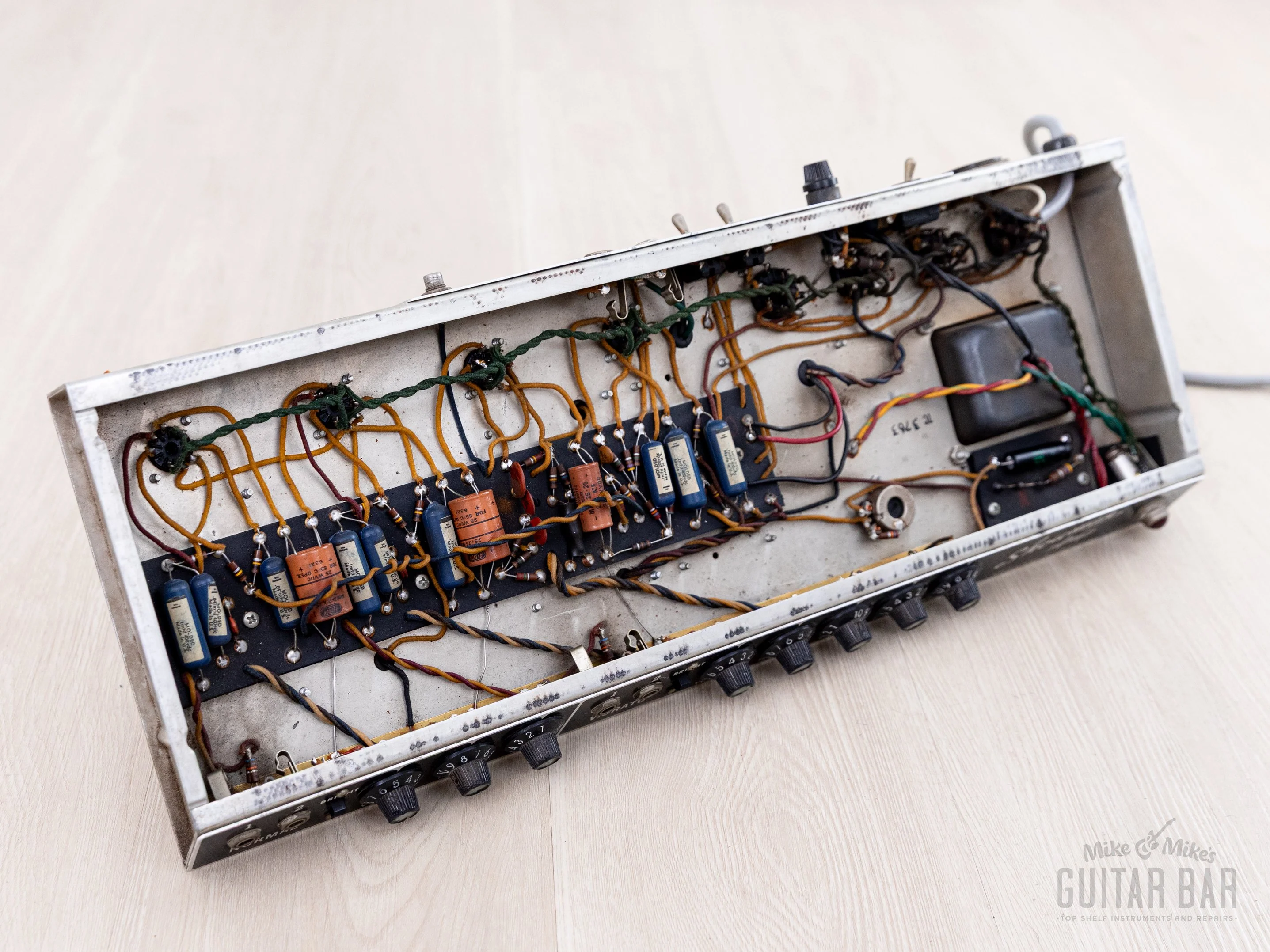 1963 Fender Dual Showman Pre-CBS Vintage Blonde Black Panel Piggyback Tube Amp w/ 7355 Tubes, JBL D130 Speakers - Image 15