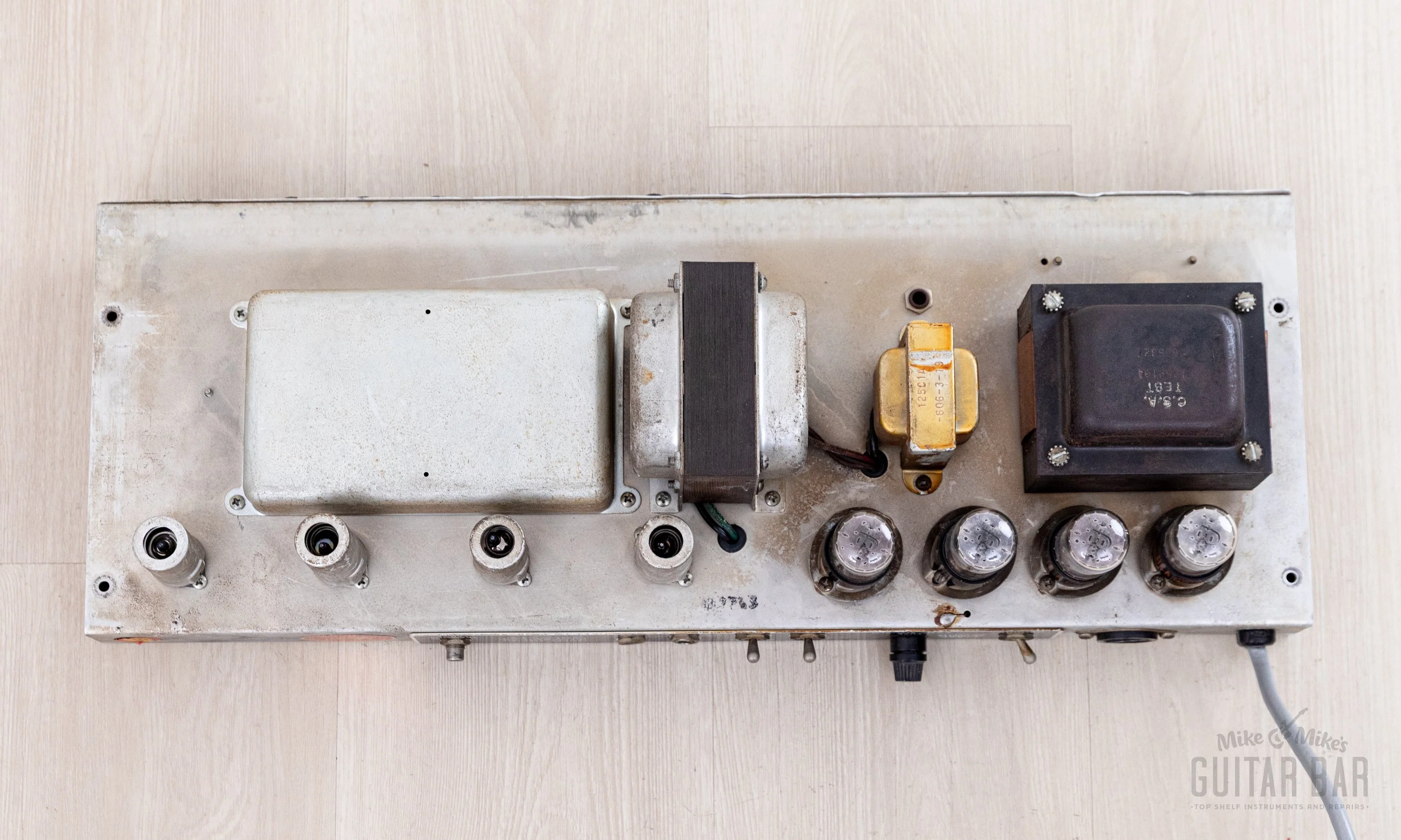 1963 Fender Dual Showman Pre-CBS Vintage Blonde Black Panel Piggyback Tube Amp w/ 7355 Tubes, JBL D130 Speakers - Image 19