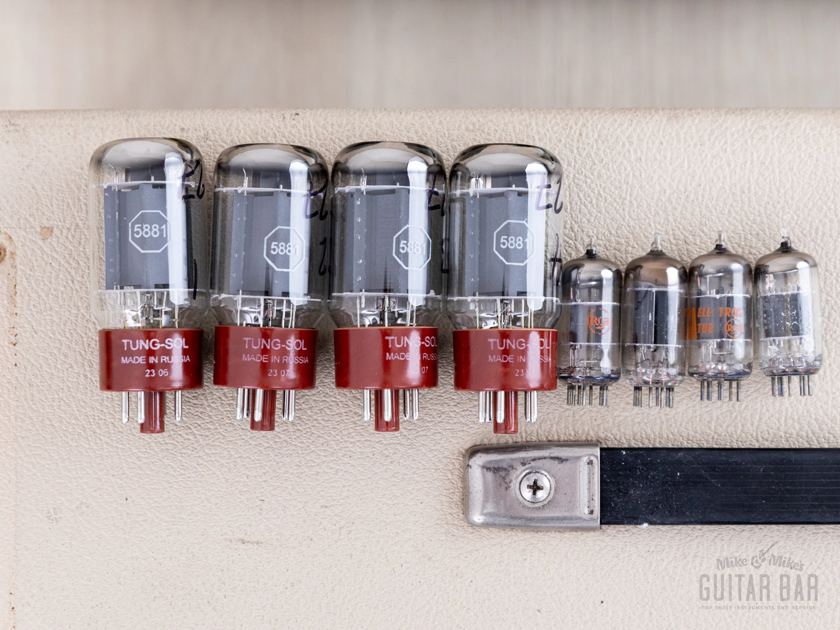 1963 Fender Showman Black Panel Blonde Pre-CBS Vintage Tube Amp Head & 1x12 Tone Ring Cab w/ JBL D120F - Image 20