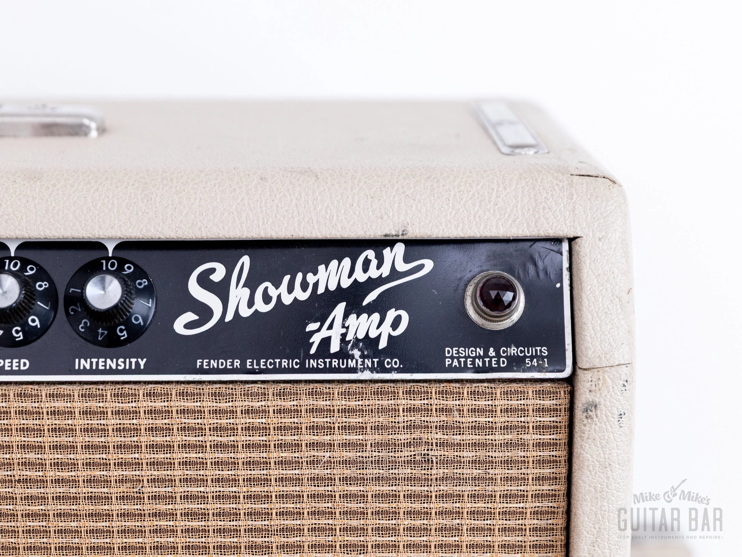 1963 Fender Showman Black Panel Blonde Pre-CBS Vintage Tube Amp Head & 1x12 Tone Ring Cab w/ JBL D120F - Image 3