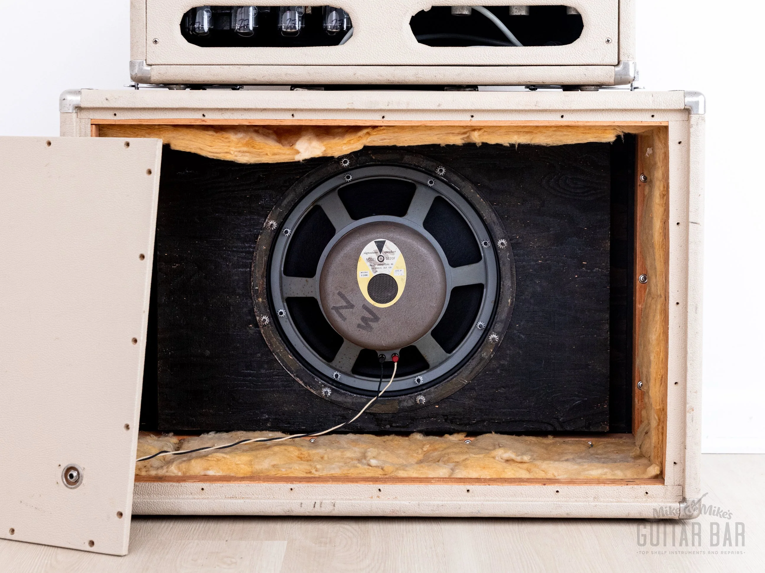 1963 Fender Showman Black Panel Blonde Pre-CBS Vintage Tube Amp Head & 1x12 Tone Ring Cab w/ JBL D120F - Image 8