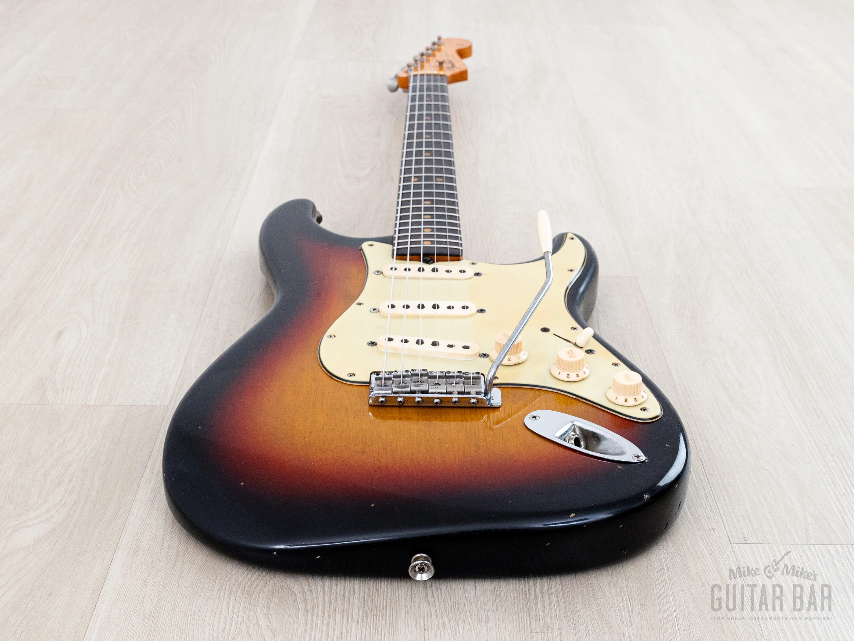 1963 Fender Stratocaster Korina Pre-CBS Vintage Guitar Sunburst w/ Case - Image 10