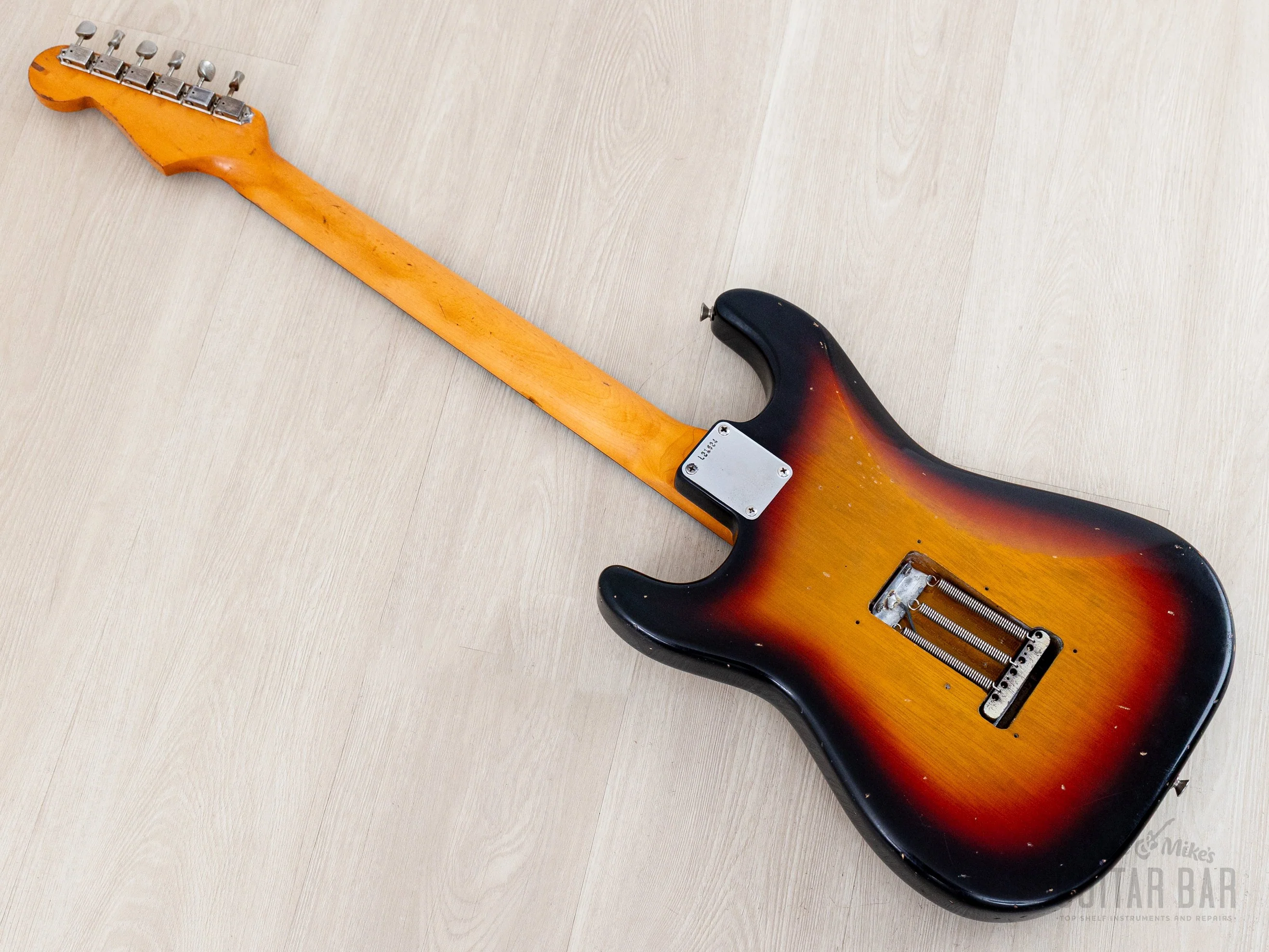 1963 Fender Stratocaster Korina Pre-CBS Vintage Guitar Sunburst w/ Case - Image 12