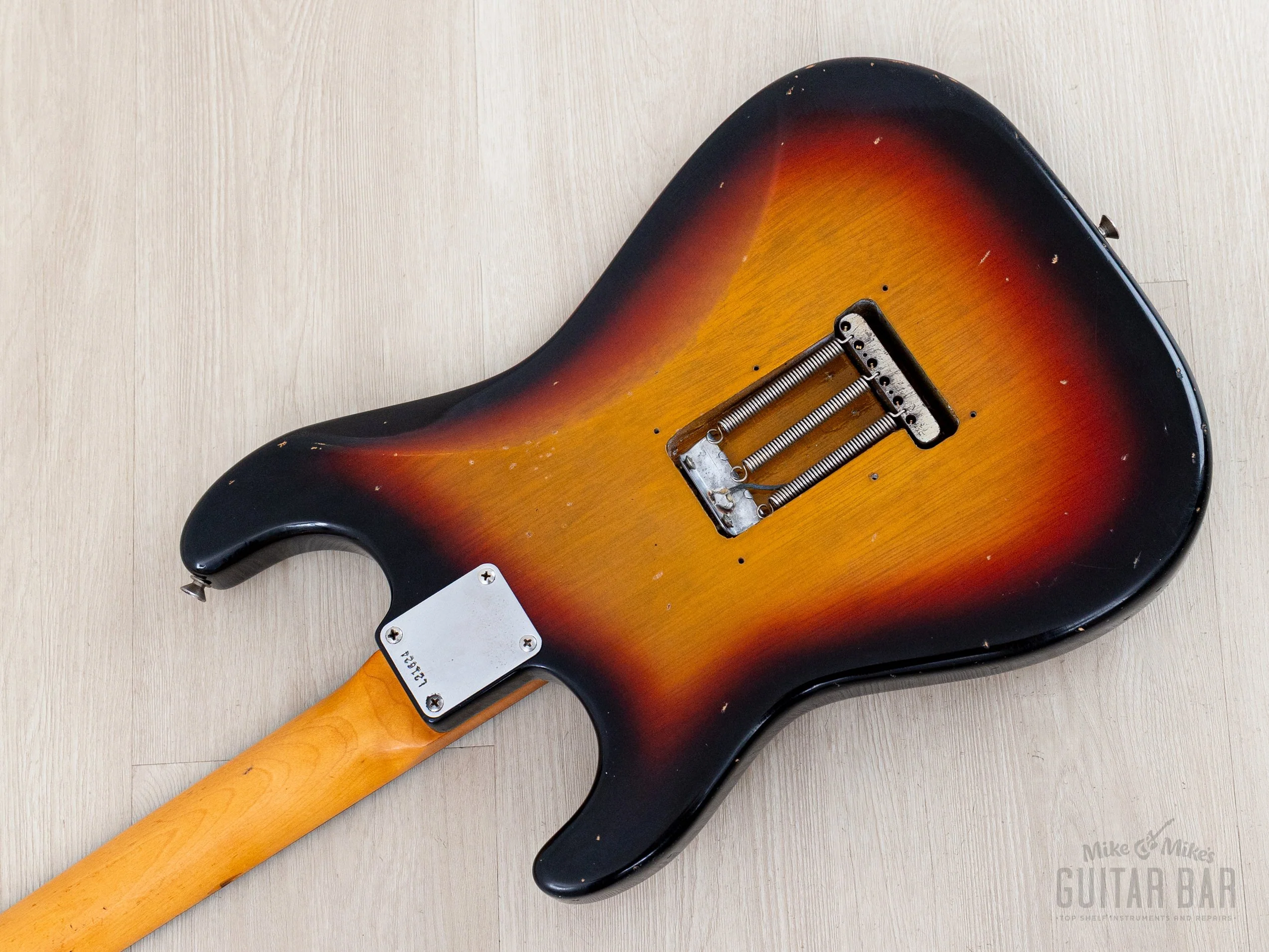 1963 Fender Stratocaster Korina Pre-CBS Vintage Guitar Sunburst w/ Case - Image 14
