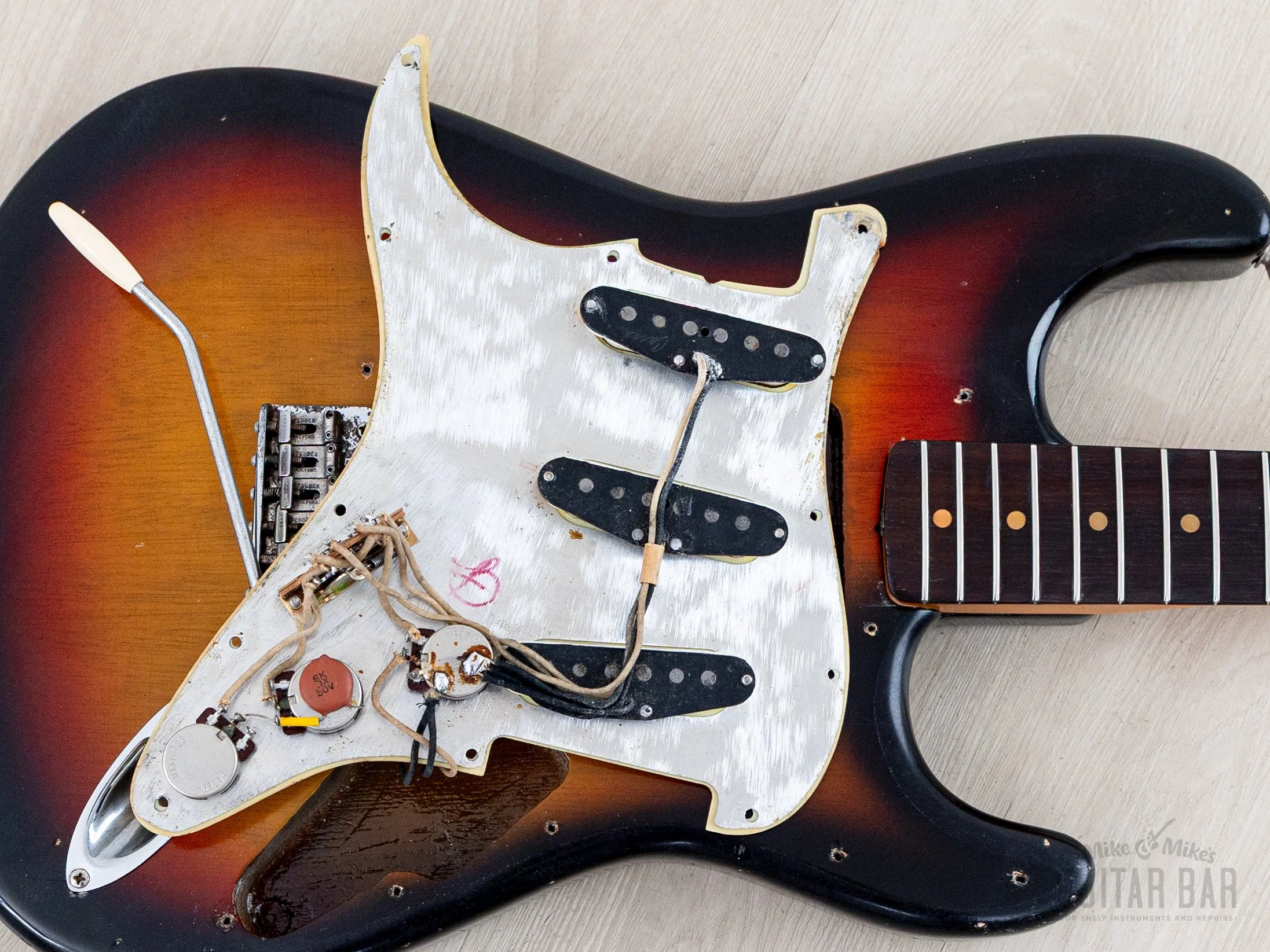 1963 Fender Stratocaster Korina Pre-CBS Vintage Guitar Sunburst w/ Case - Image 19