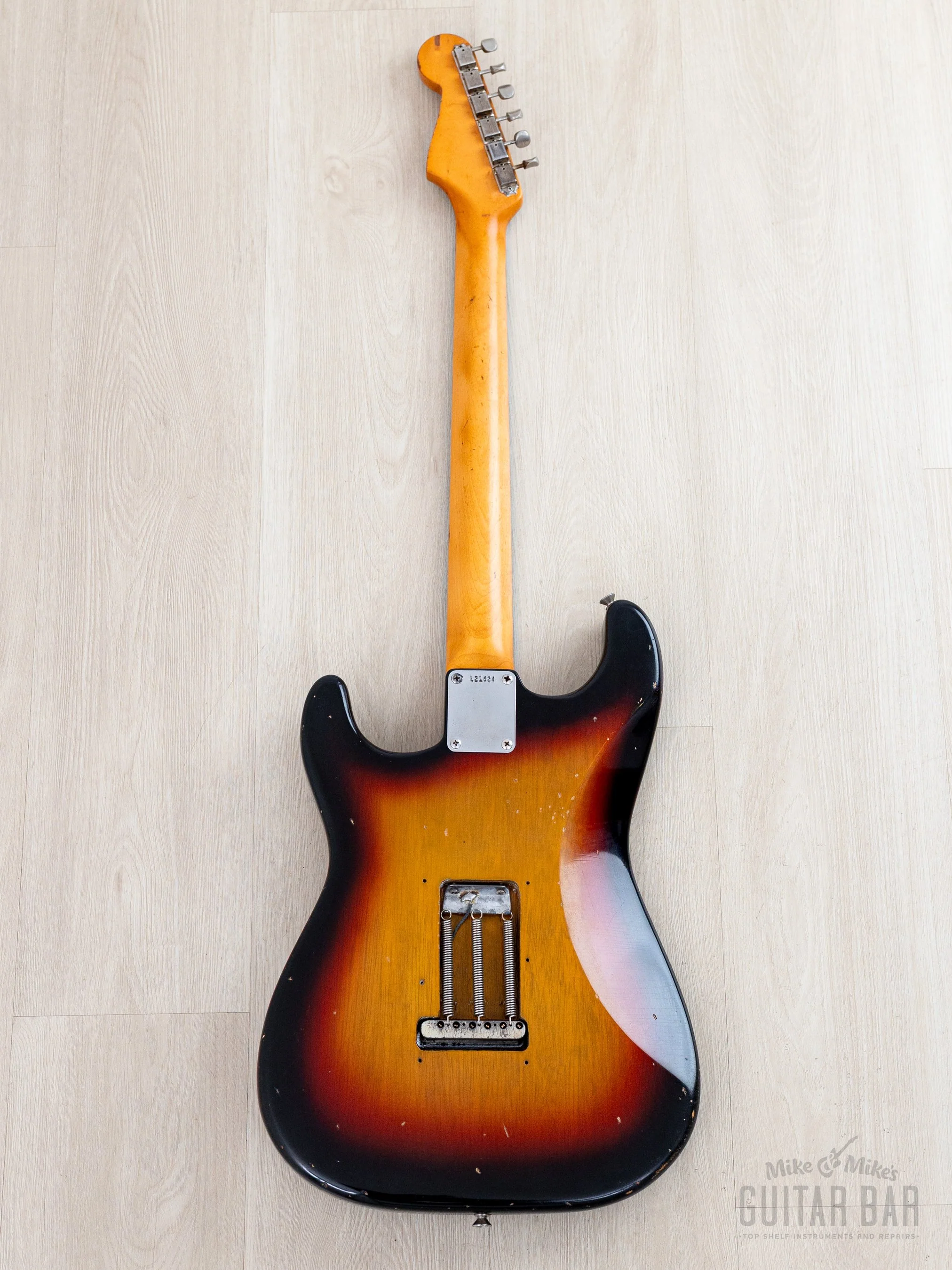 1963 Fender Stratocaster Korina Pre-CBS Vintage Guitar Sunburst w/ Case - Image 3