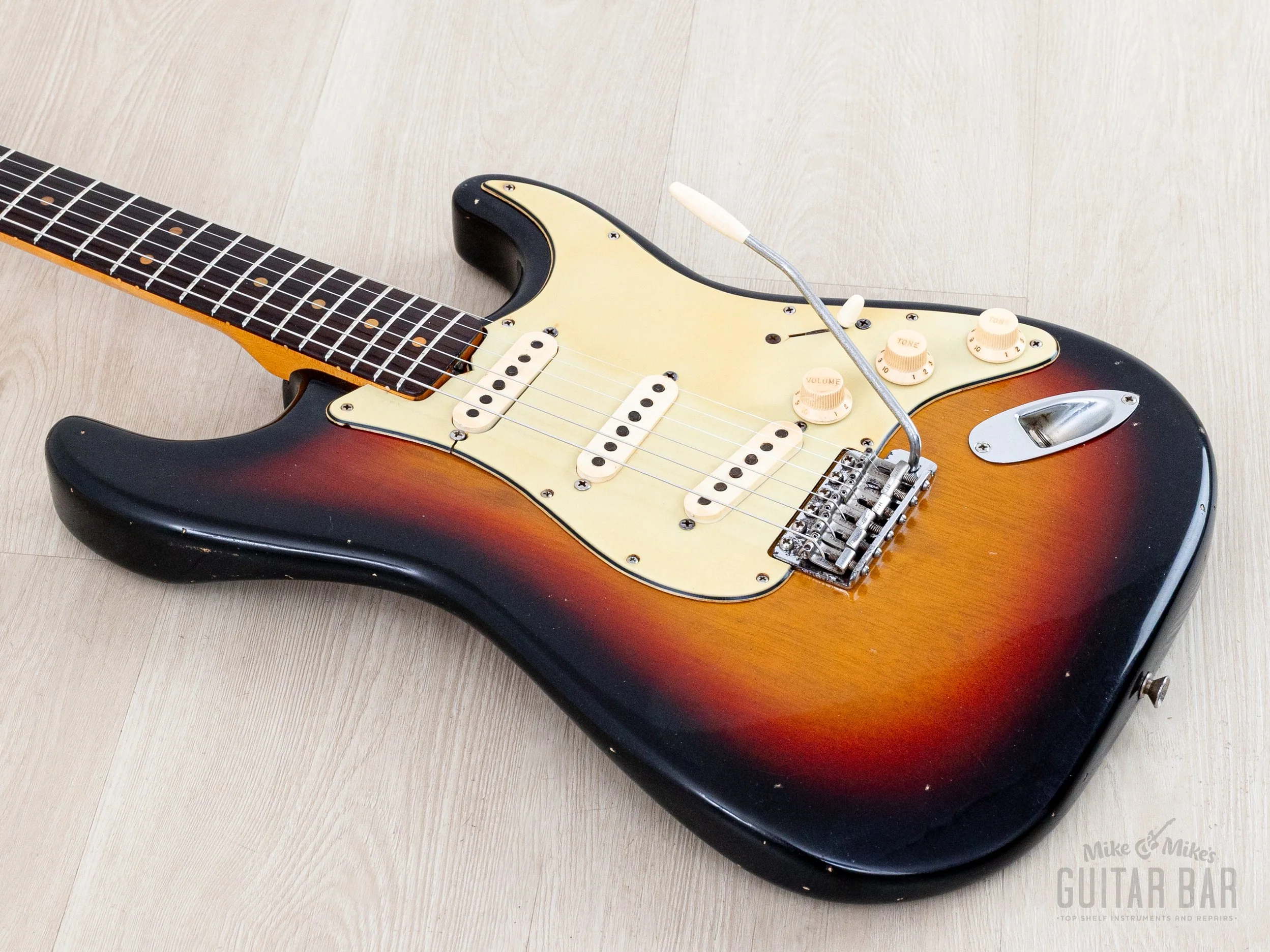 1963 Fender Stratocaster Korina Pre-CBS Vintage Guitar Sunburst w/ Case - Image 9
