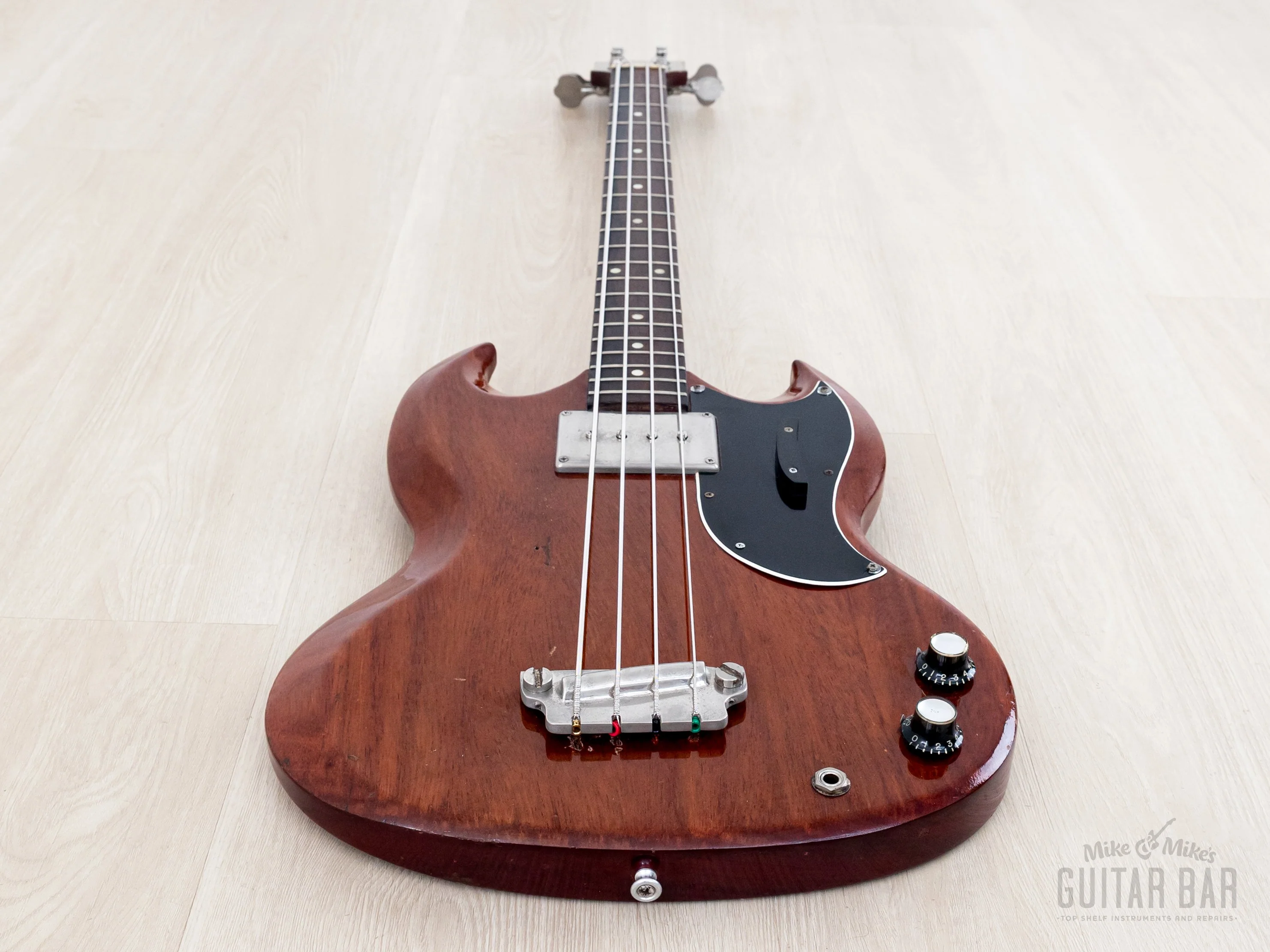 1963 Gibson EB-0 Cherry Vintage Short Scale SG Bass, 100% Original w/ Case - Image 11