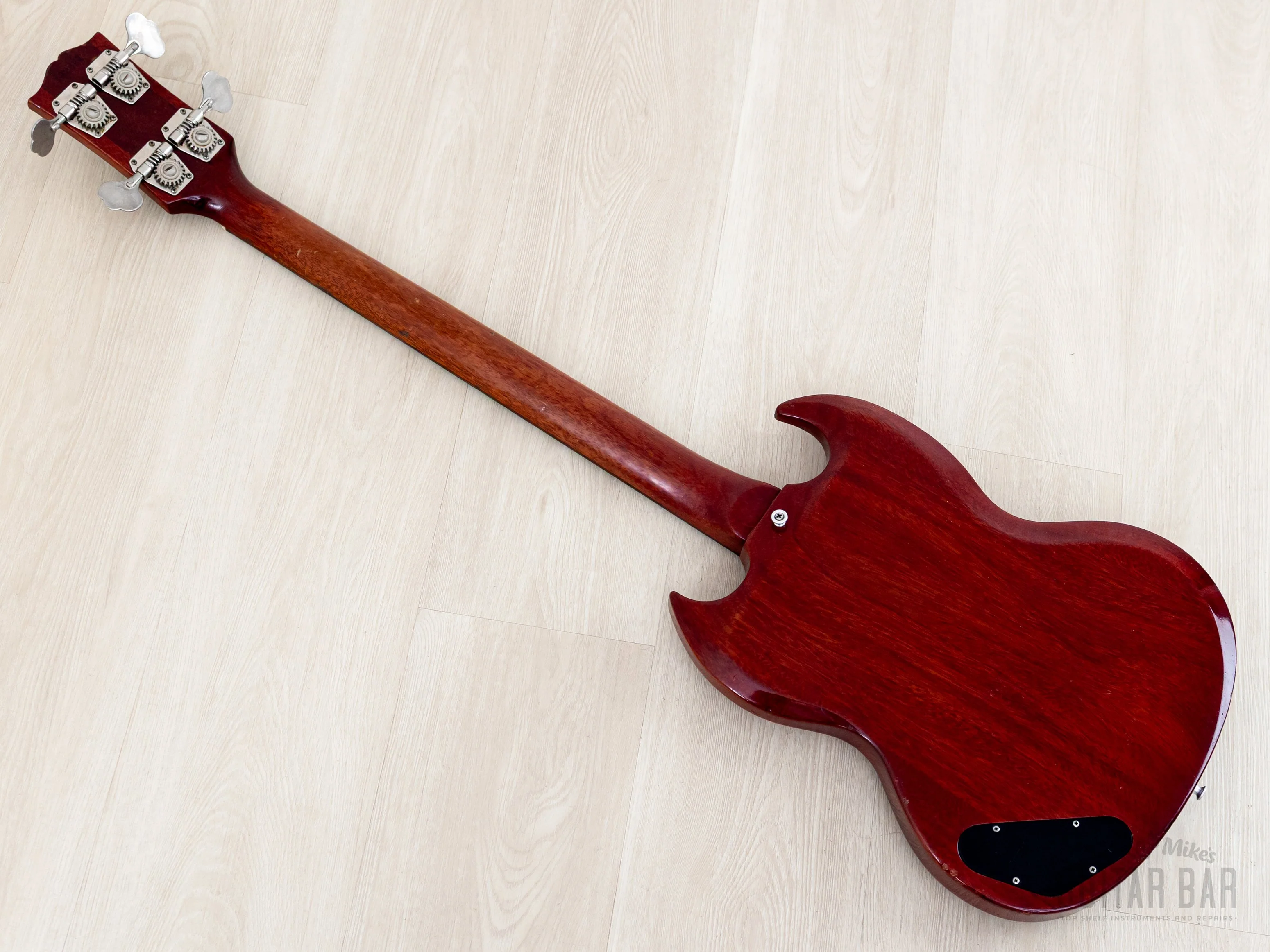 1963 Gibson EB-0 Cherry Vintage Short Scale SG Bass, 100% Original w/ Case - Image 13
