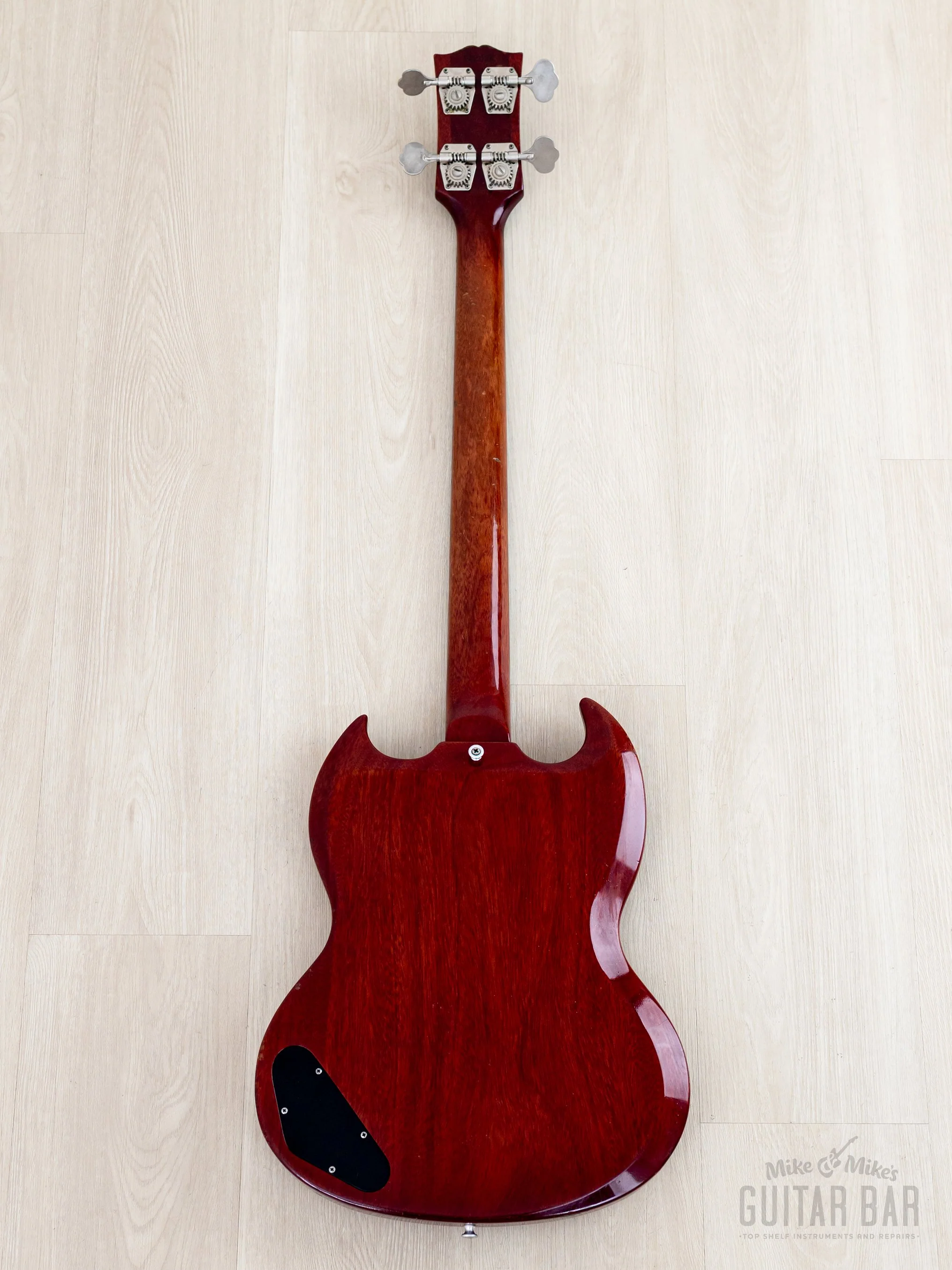 1963 Gibson EB-0 Cherry Vintage Short Scale SG Bass, 100% Original w/ Case - Image 3