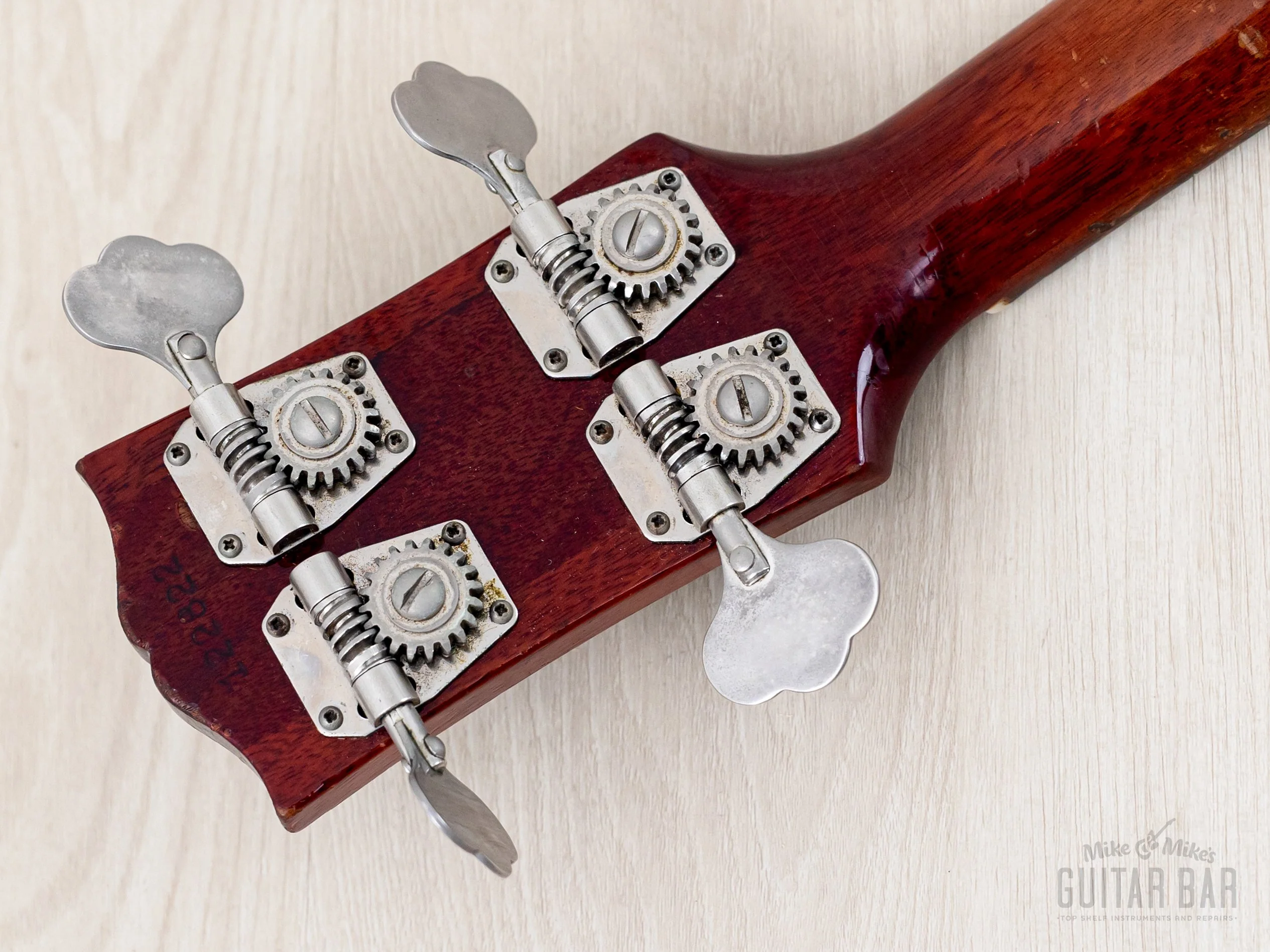 1963 Gibson EB-0 Cherry Vintage Short Scale SG Bass, 100% Original w/ Case - Image 5