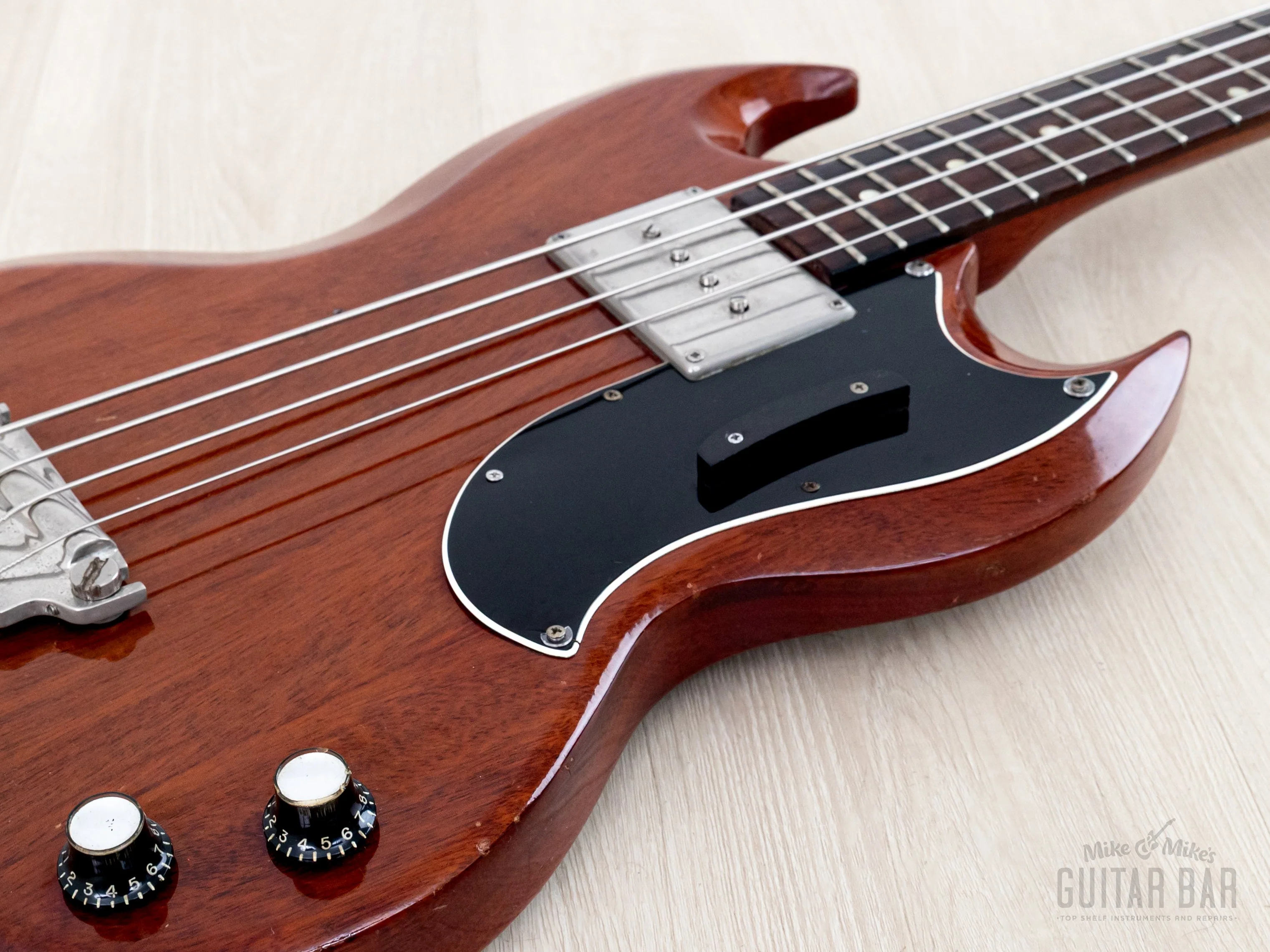 1963 Gibson EB-0 Cherry Vintage Short Scale SG Bass, 100% Original w/ Case - Image 6