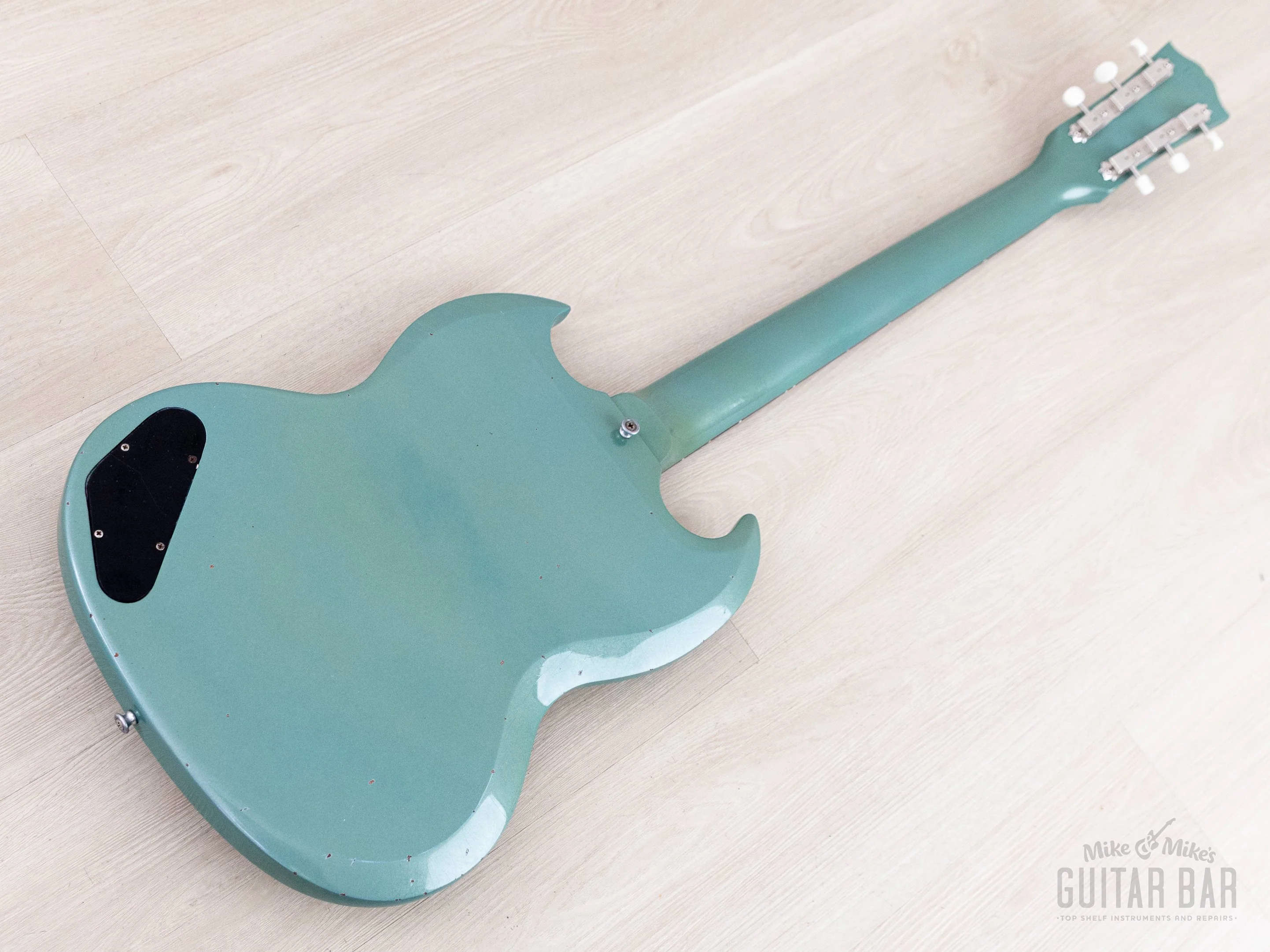 1963 Gibson Les Paul SG Junior Vintage Guitar Pelham Blue w/ Case - Image 13