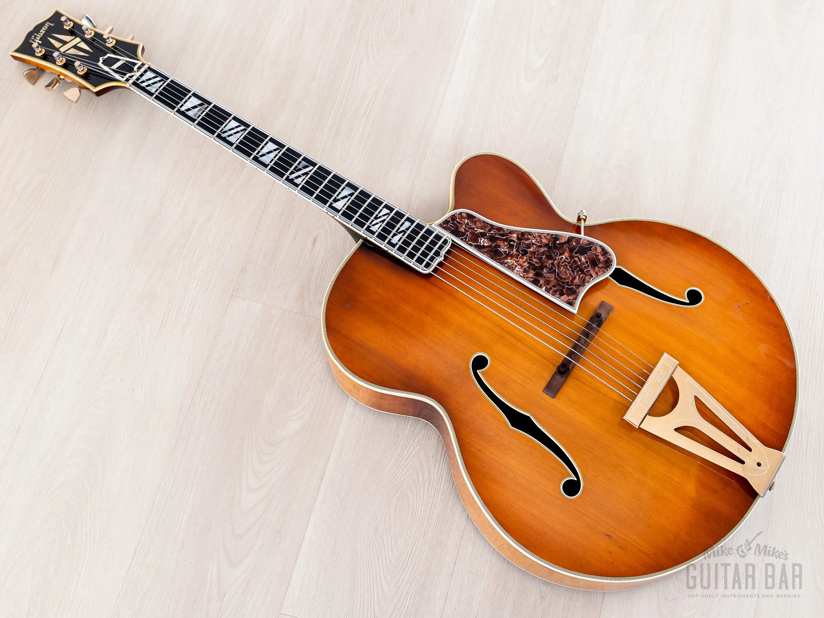 1963 Gibson Super 400C Cutaway Acoustic Archtop Guitar Cherry Sunburst, 100% Original w/ Case - Image 14