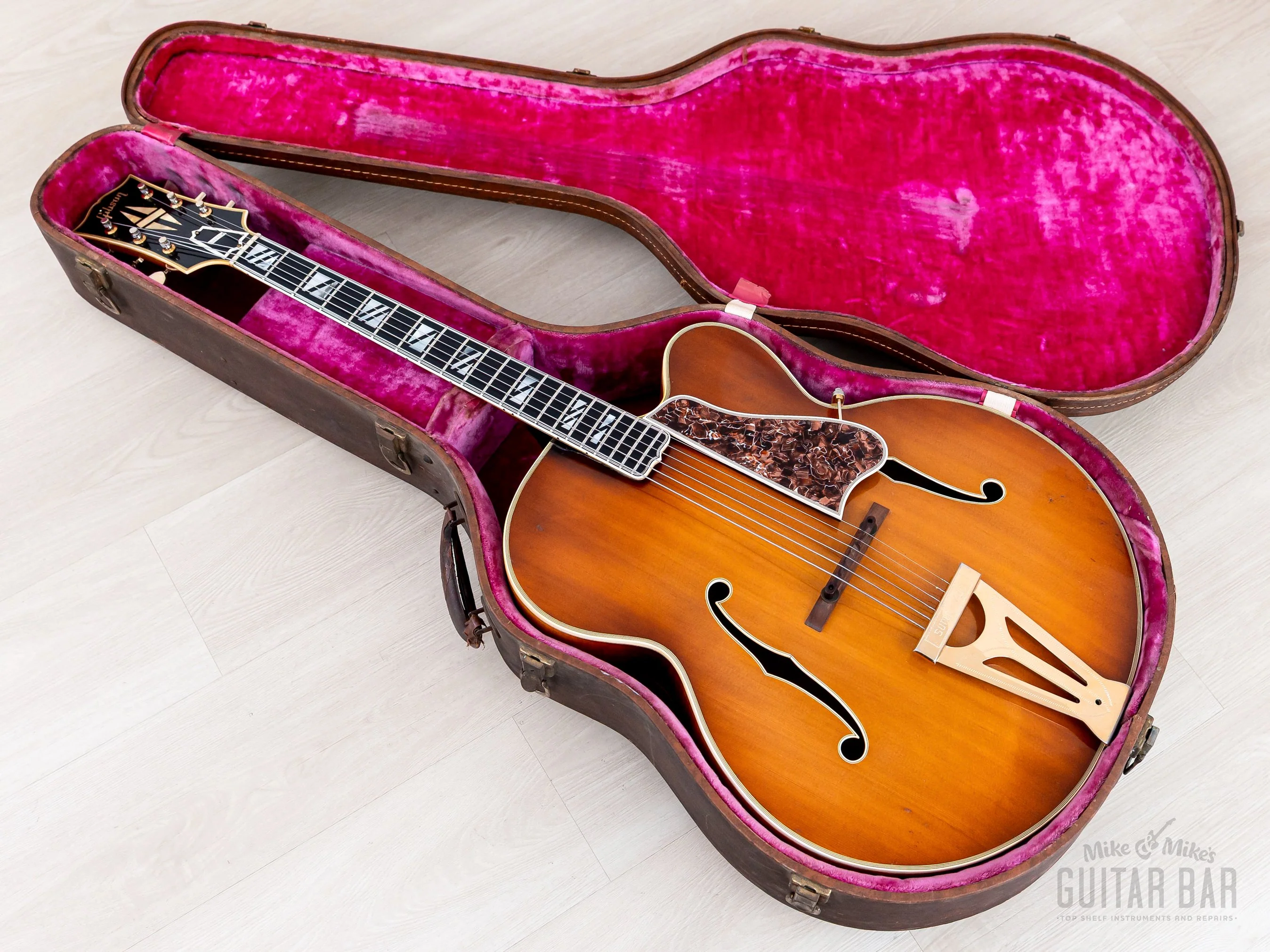1963 Gibson Super 400C Cutaway Acoustic Archtop Guitar Cherry Sunburst, 100% Original w/ Case - Image 21