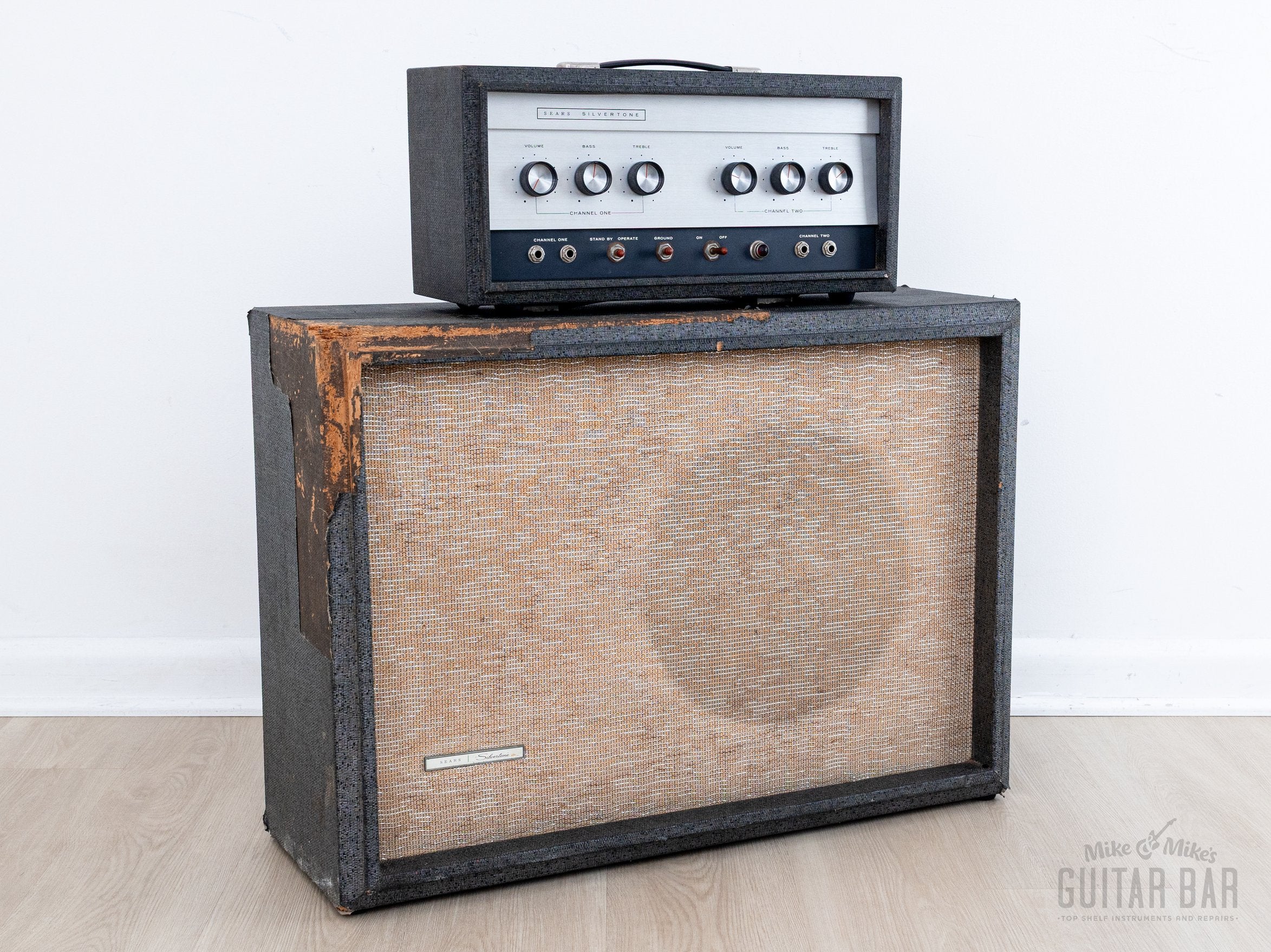 1963 Silvertone 1483 Vintage Tube Amp 1x15 Jensen, USA Danelectro-Made