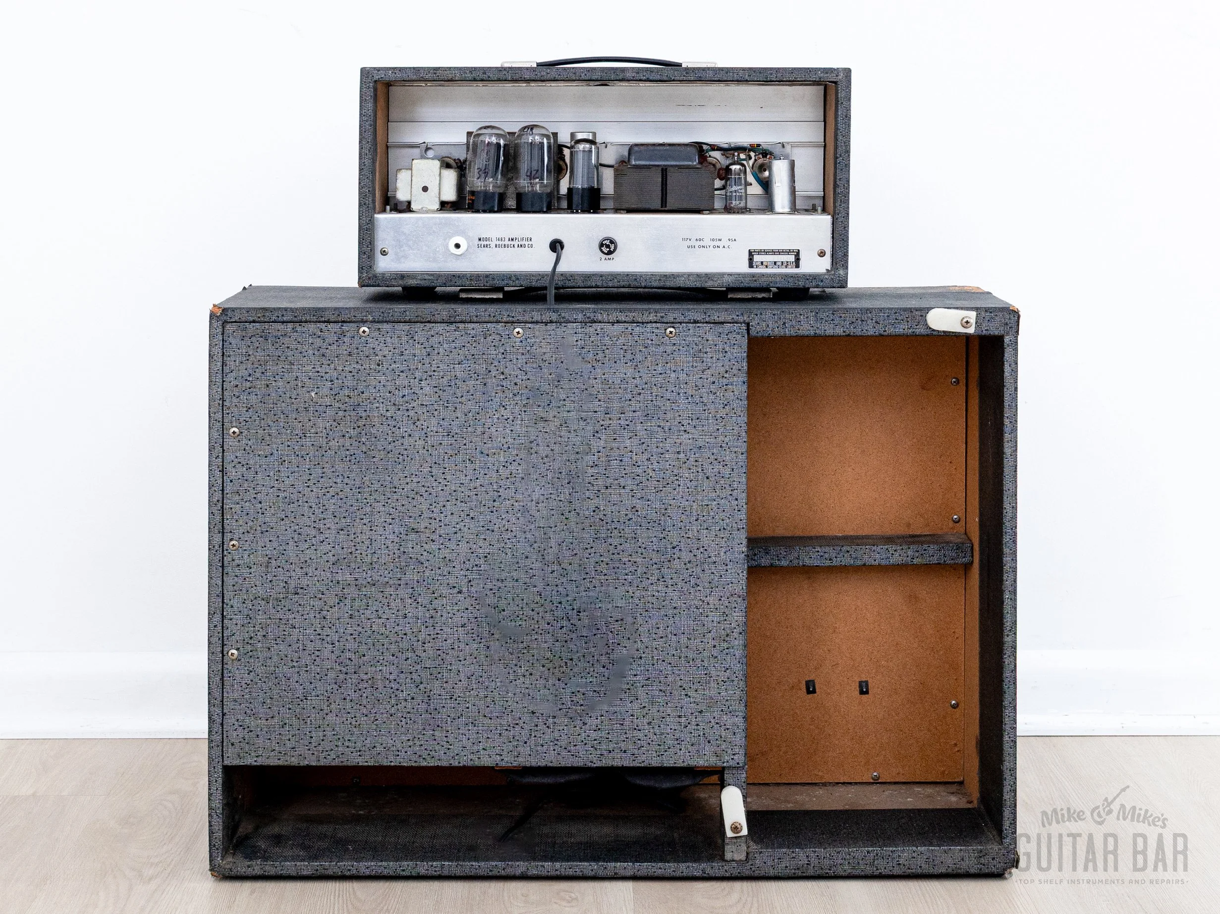 1963 Silvertone 1483 Vintage Tube Amp 1x15 Jensen, USA Danelectro-Made - Image 10