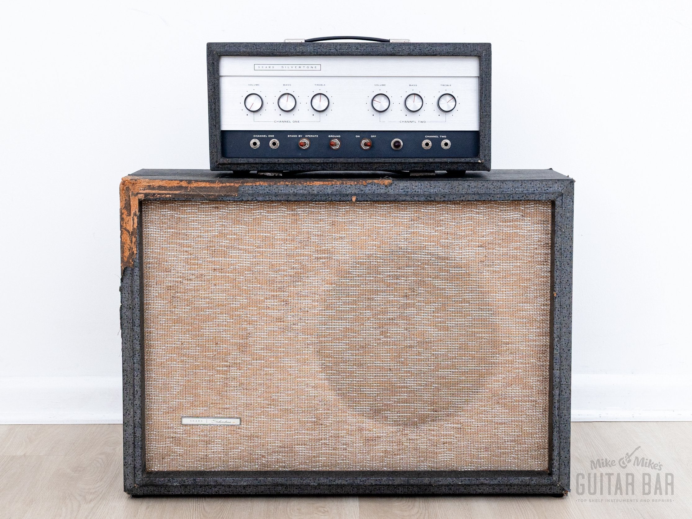 1963 Silvertone 1483 Vintage Tube Amp 1x15 Jensen, USA Danelectro-Made - Image 2